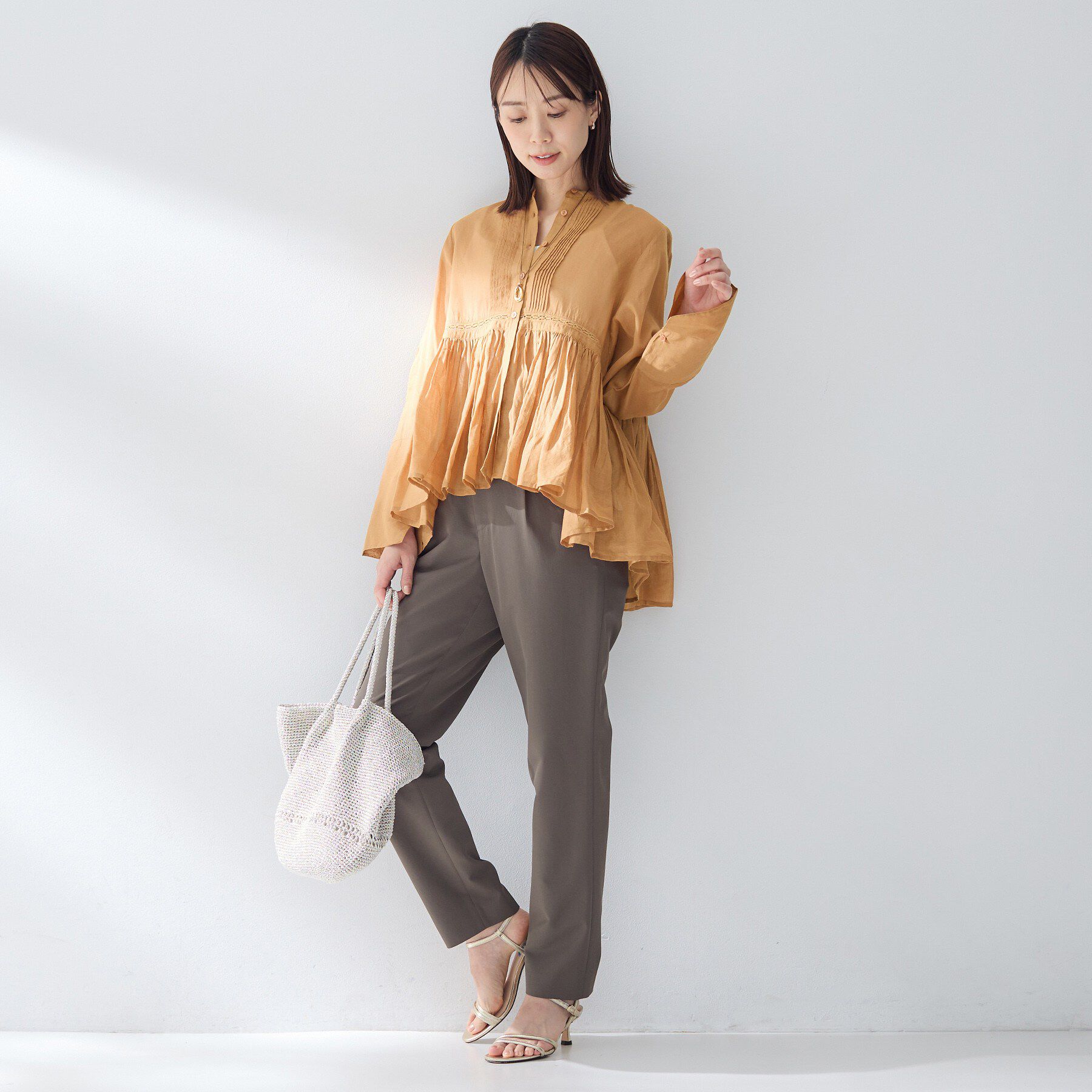 UNTITLED「【MARILYN MOON】シアーレースブラウス」|シャツ・ブラウス|