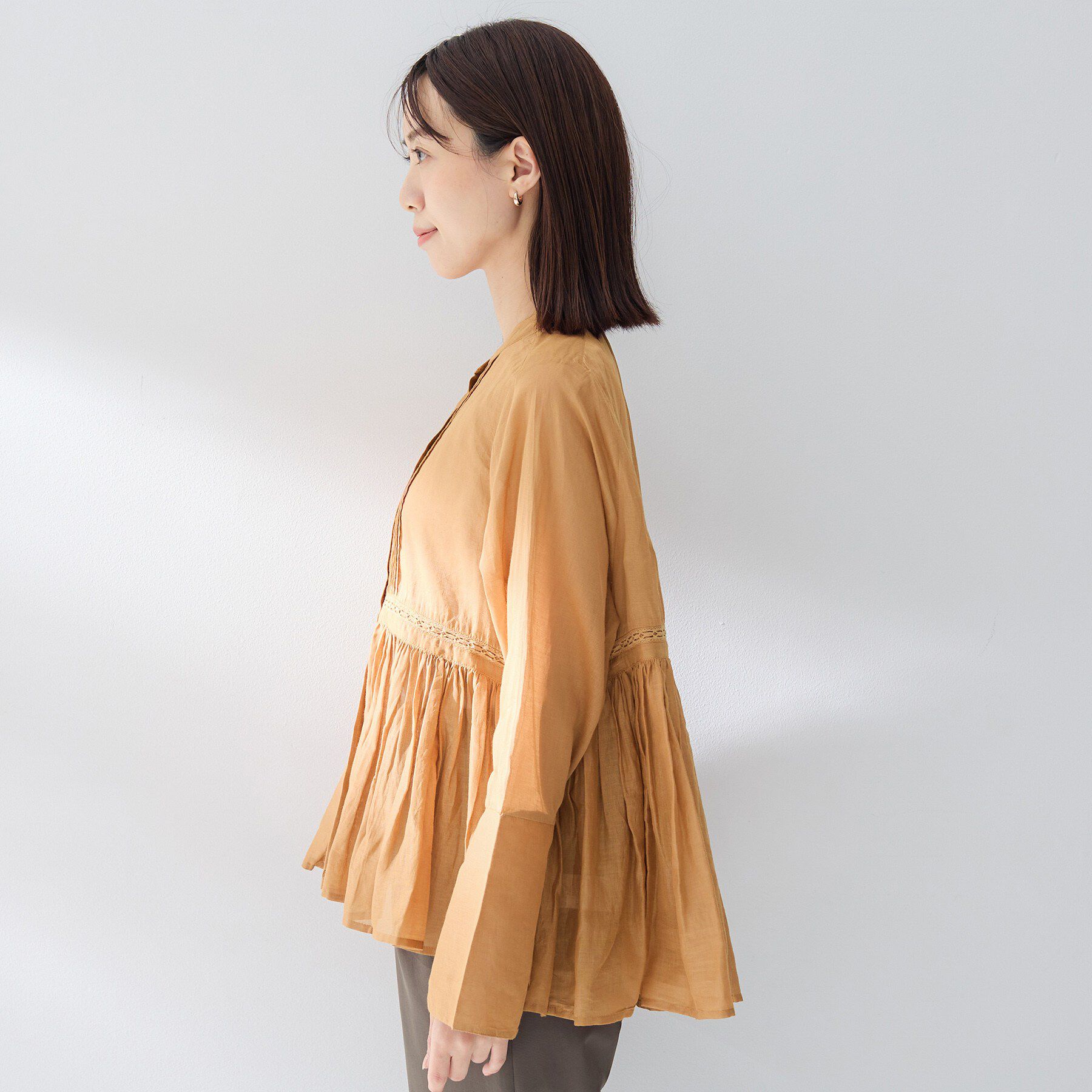 UNTITLED「【MARILYN MOON】シアーレースブラウス」|シャツ・ブラウス|