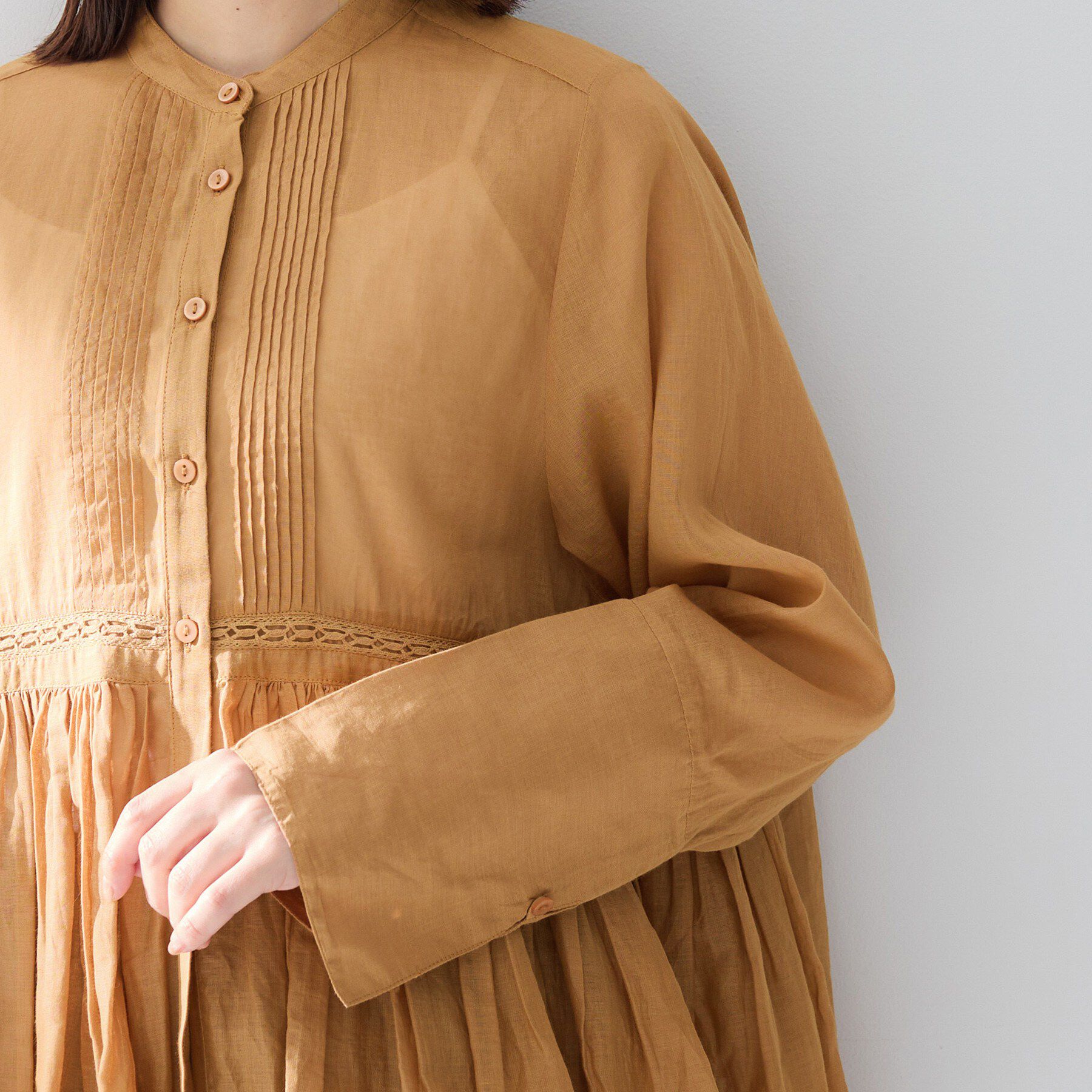 UNTITLED「【MARILYN MOON】シアーレースブラウス」|シャツ・ブラウス|