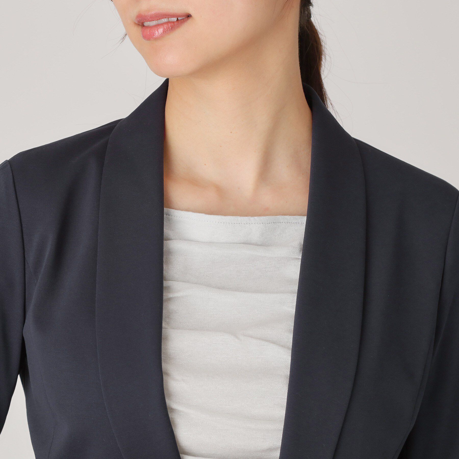 COUP DE CHANCE「【洗える／日本製】ショールカラージャケット」|ノーカラージャケット|