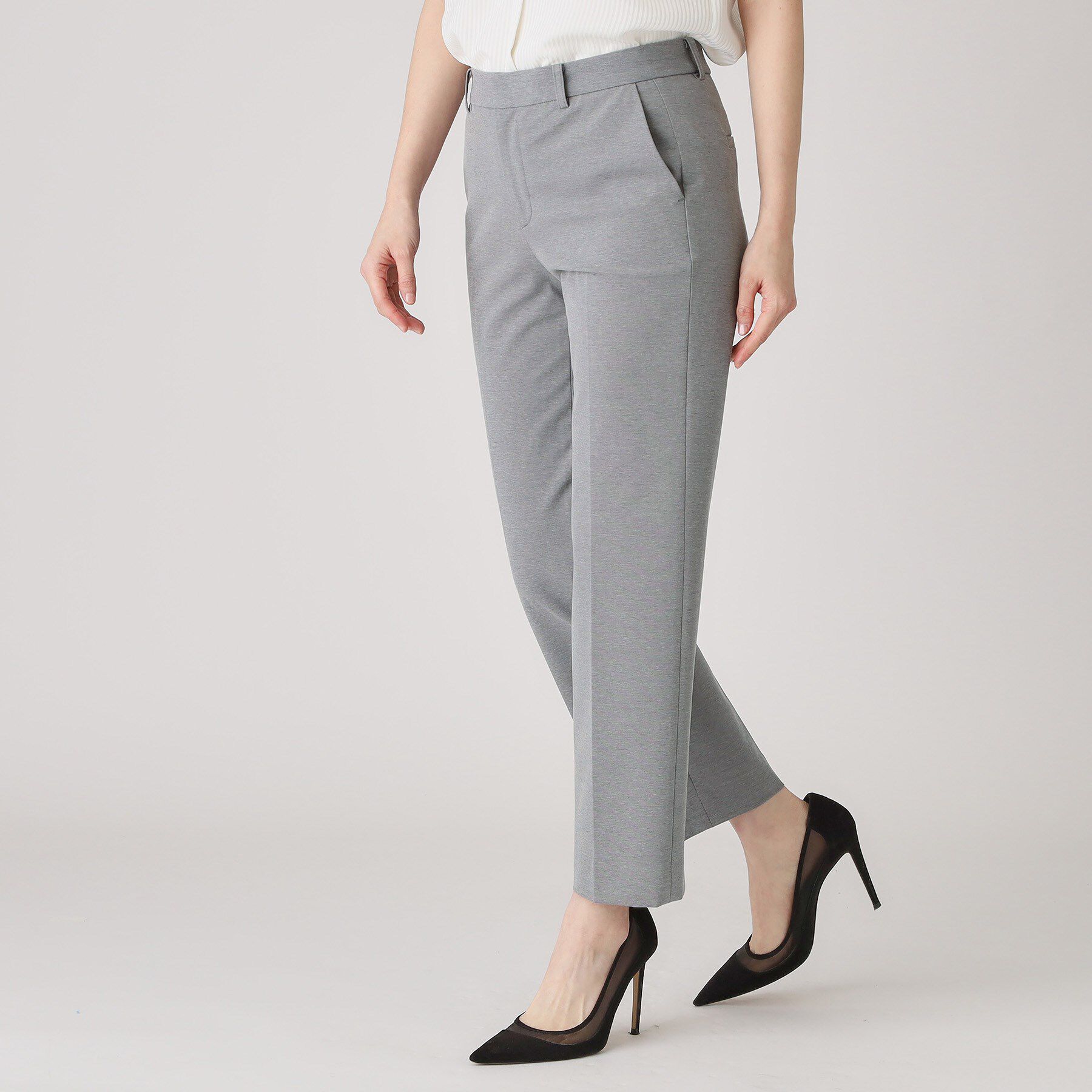 COUP DE CHANCE「【洗える／日本製】ストレートパンツ」|その他|グレー(612)