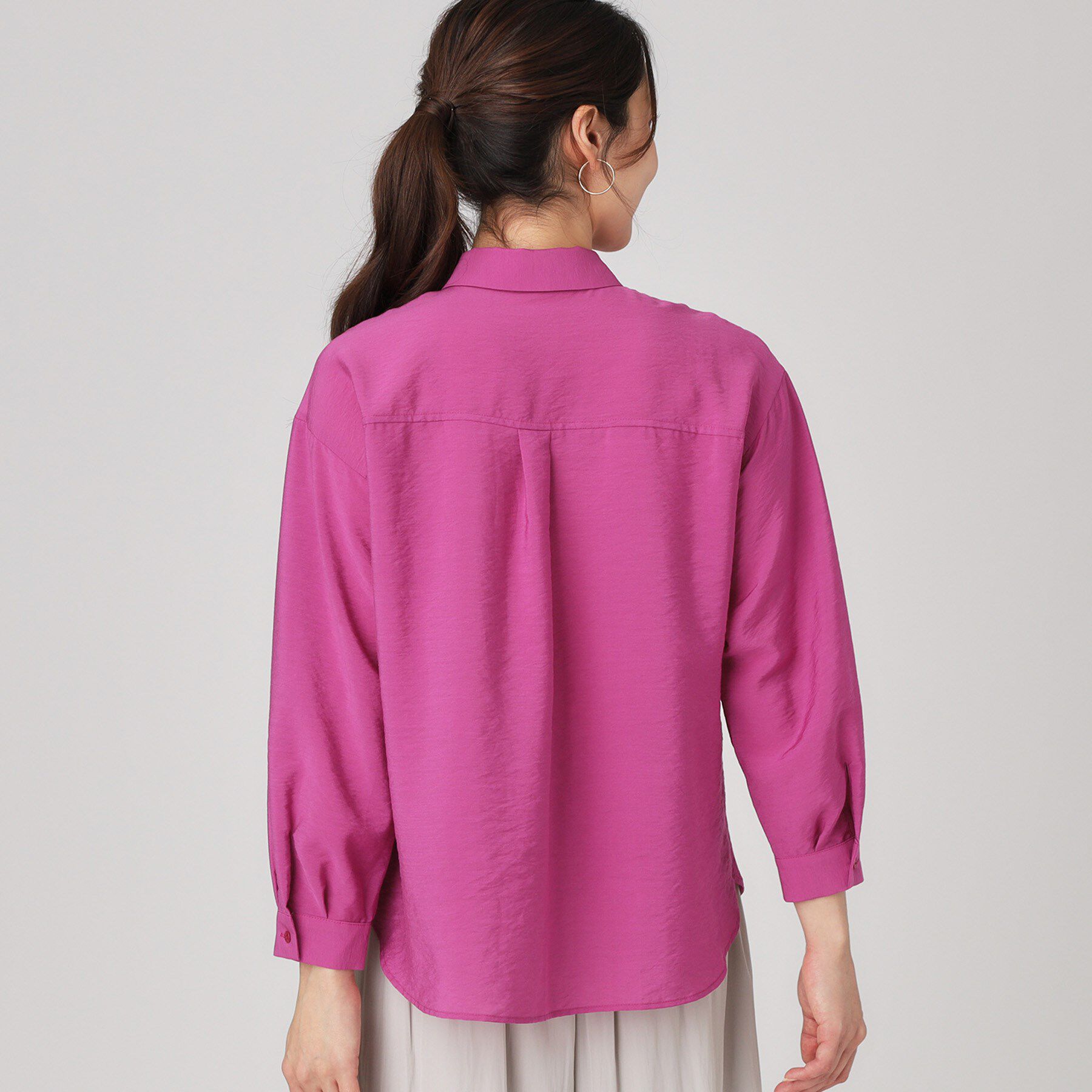 COUP DE CHANCE「【手洗い可】タックデザインブラウス」|シャツ・ブラウス|