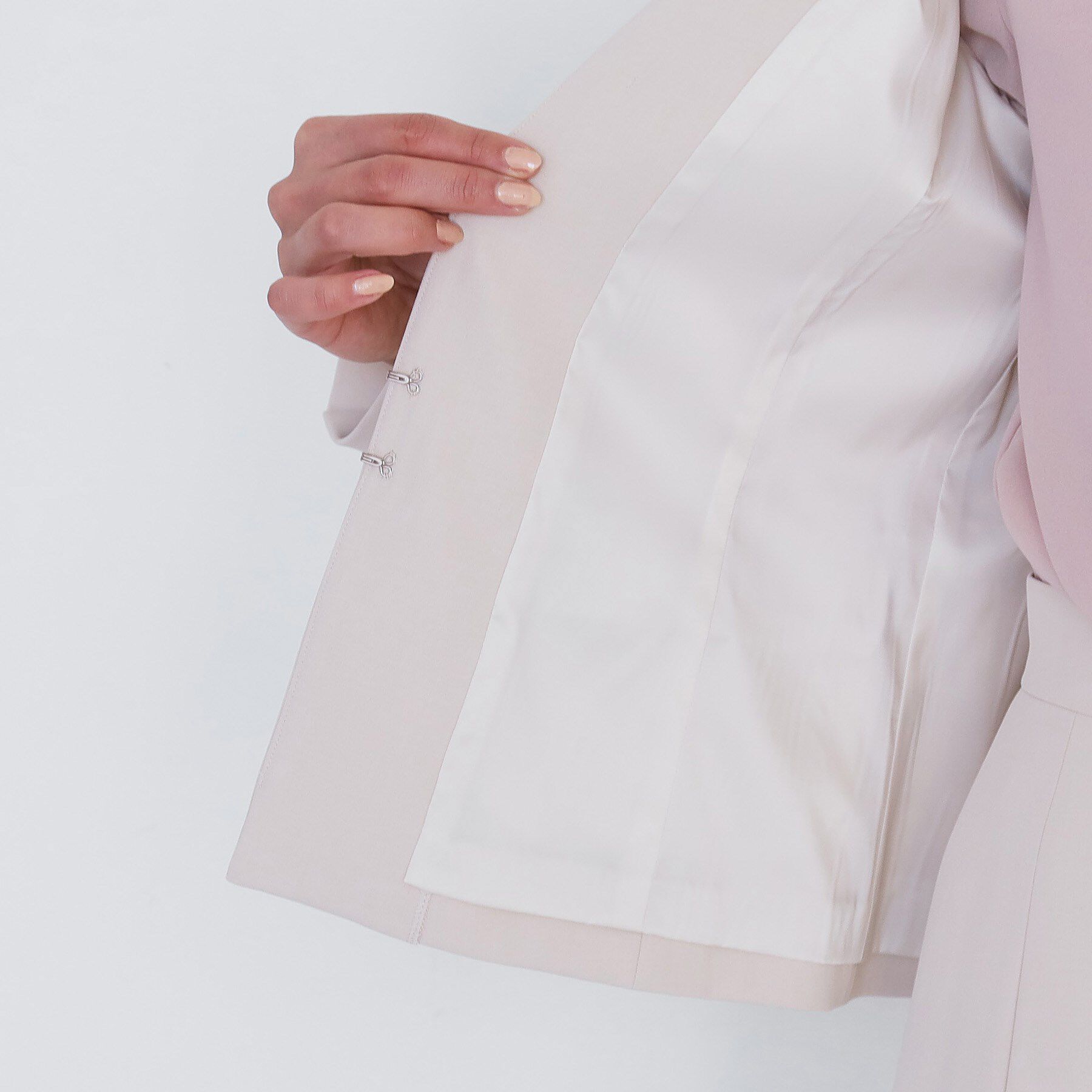 COUP DE CHANCE「【手洗い可／日本製／スーツ可】カラーレスジャケット」|ノーカラージャケット|