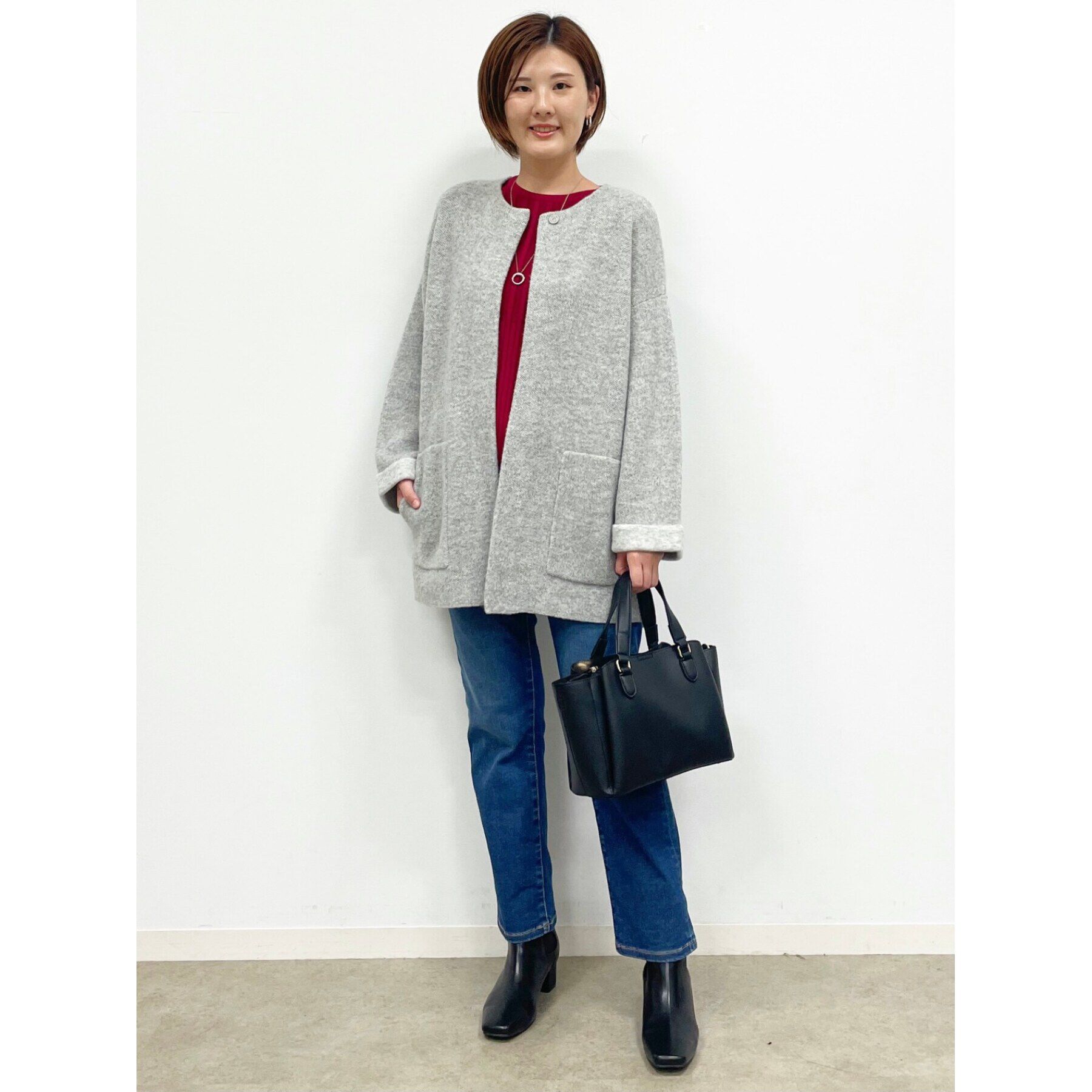 Reflect「【洗える】ストレートシルエットストレッチデニム」|デニム|