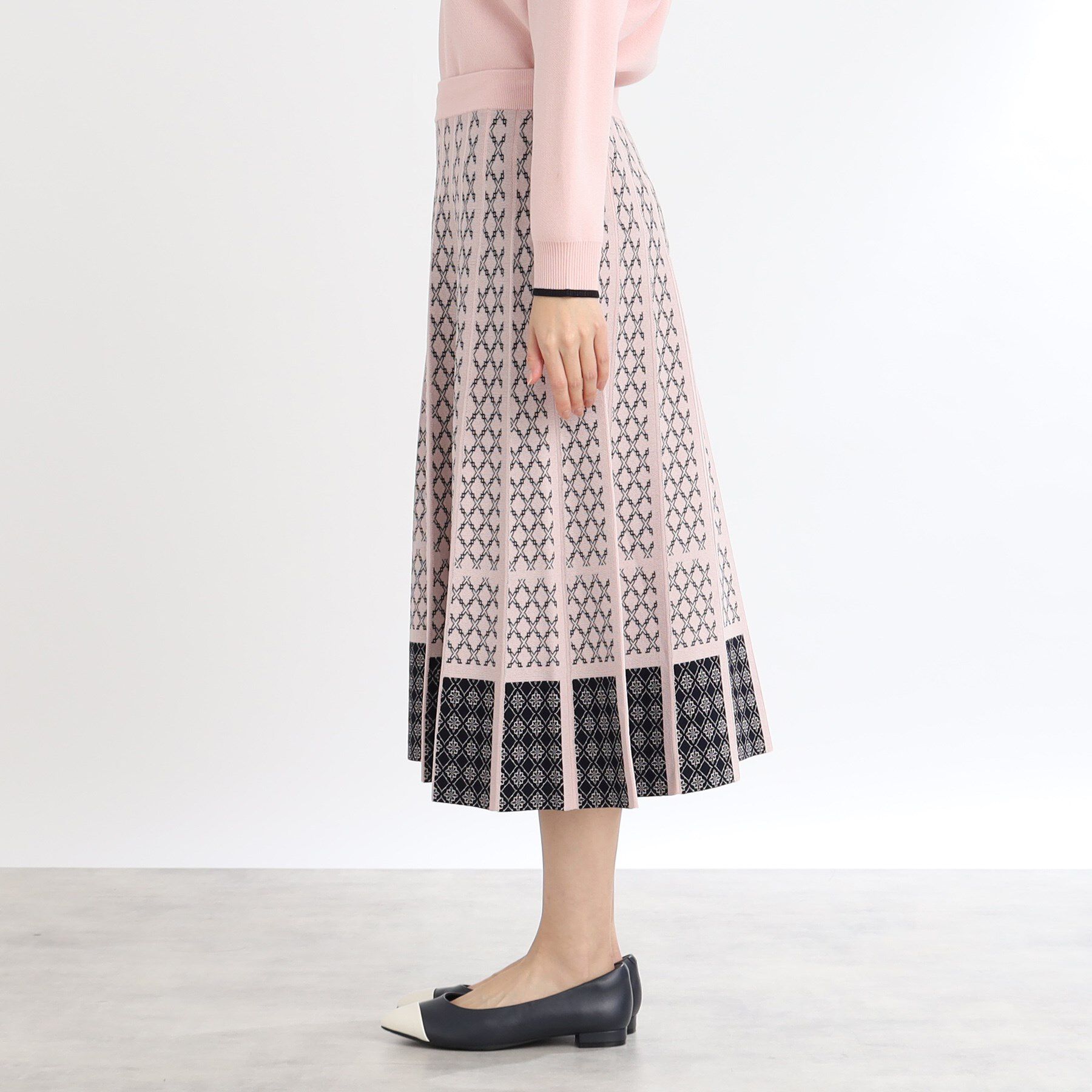 Reflect「【WEB限定カラーあり／ウエスト紐調節／セットアップ可】ジャカードスカート」|スカート|