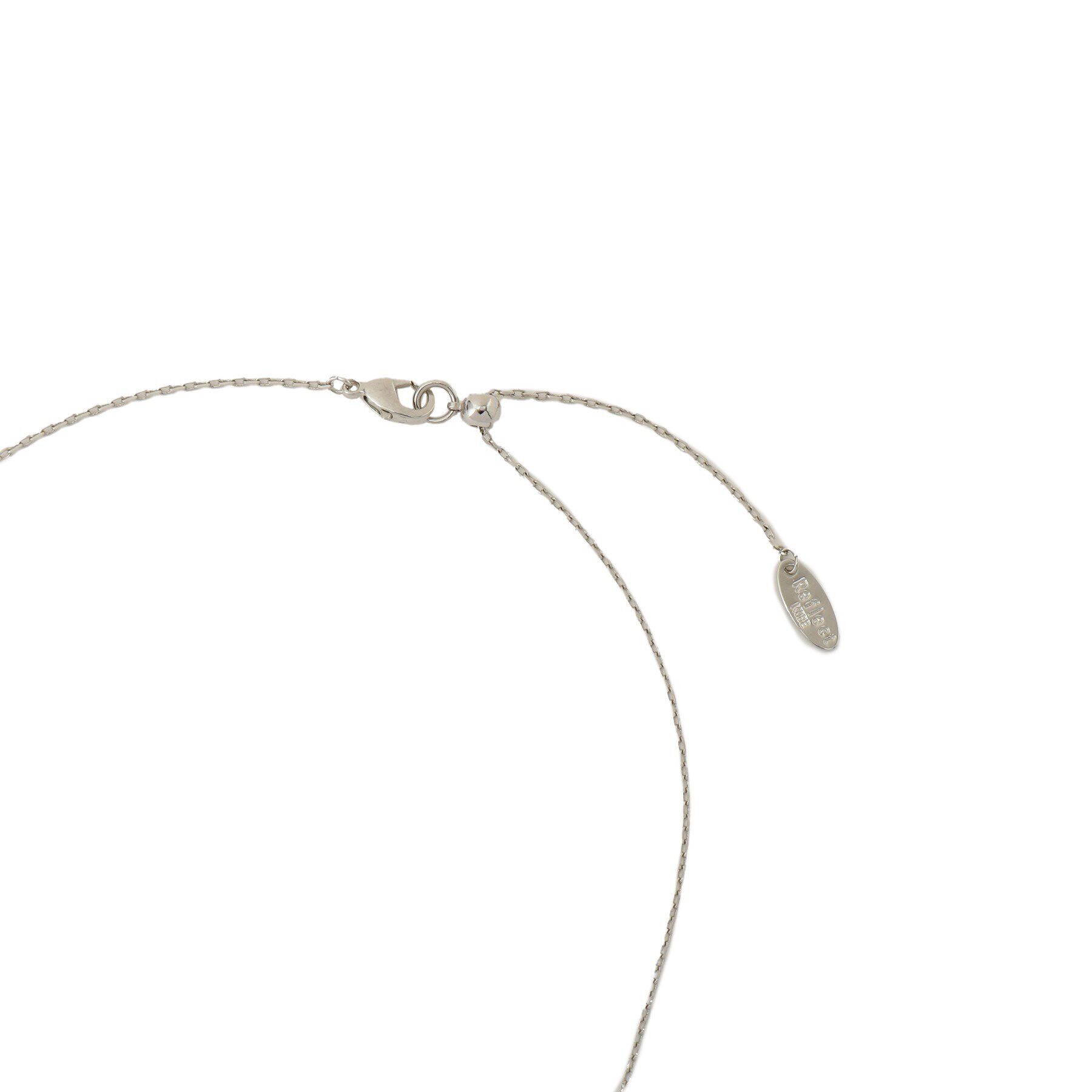 Reflect「【夏SALE／チェーン長さ調節可】パール調＋プレートパーツネックレス」|ネックレス|