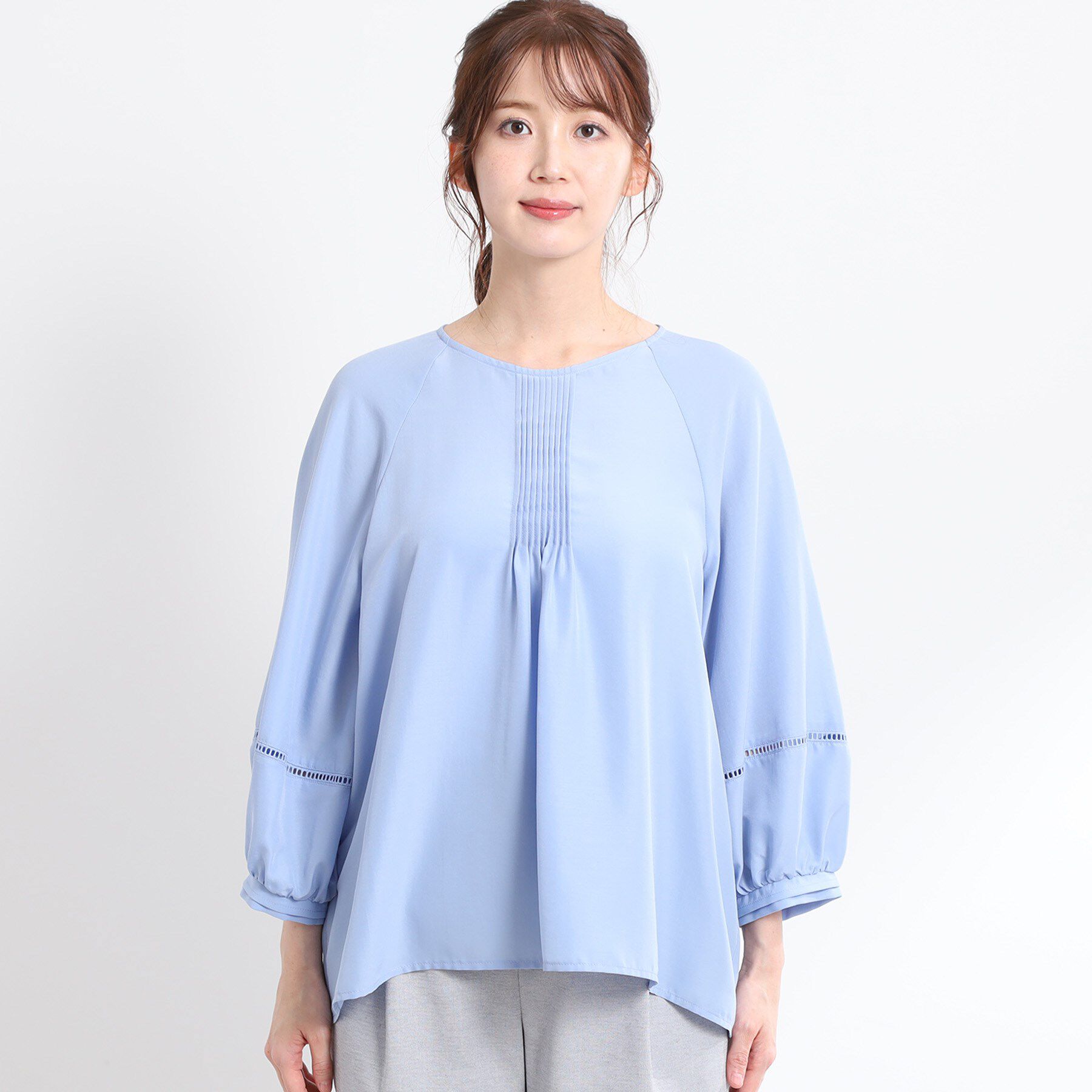 Reflect「【E‐QUALITY／手洗い可】ピンタックブラウス」|シャツ・ブラウス|