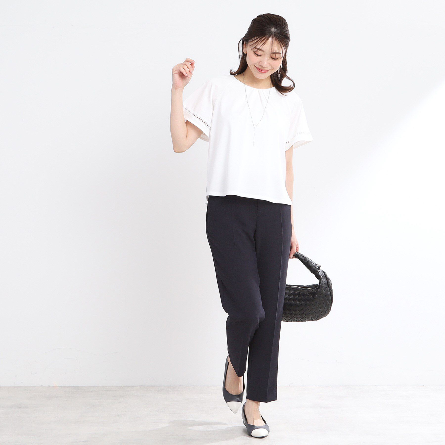 Reflect「【手洗い可】フレアースリーブカットソー」|Tシャツ・カットソー|