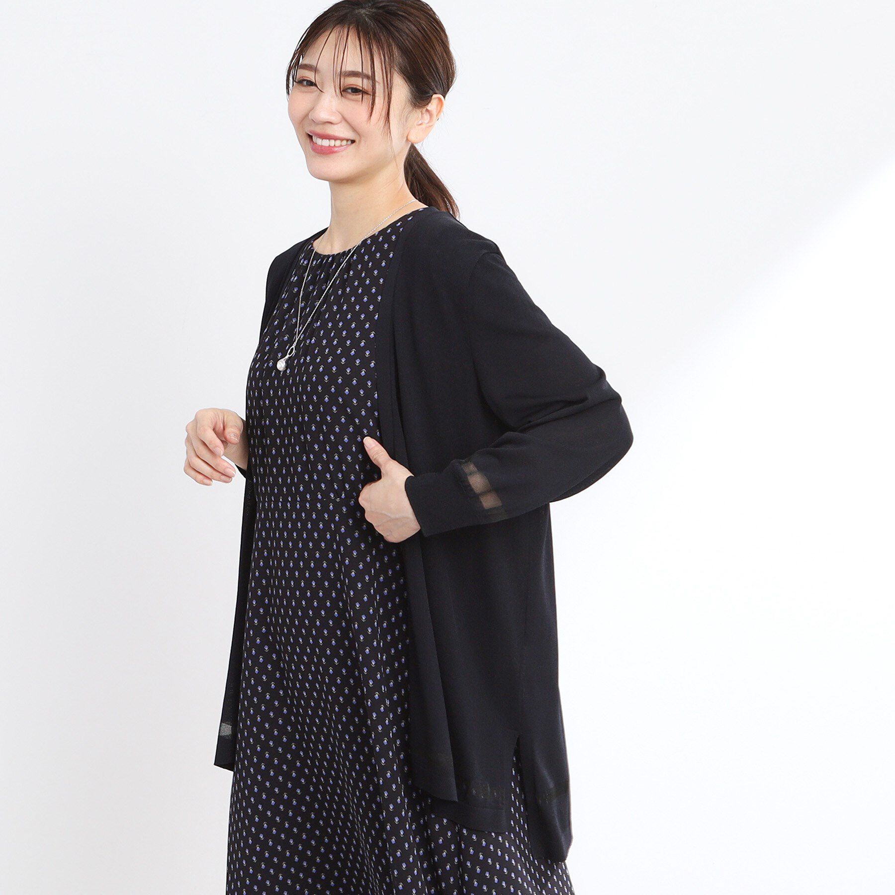 Reflect「【手洗い可】着流しカーディガン」|カーディガン|