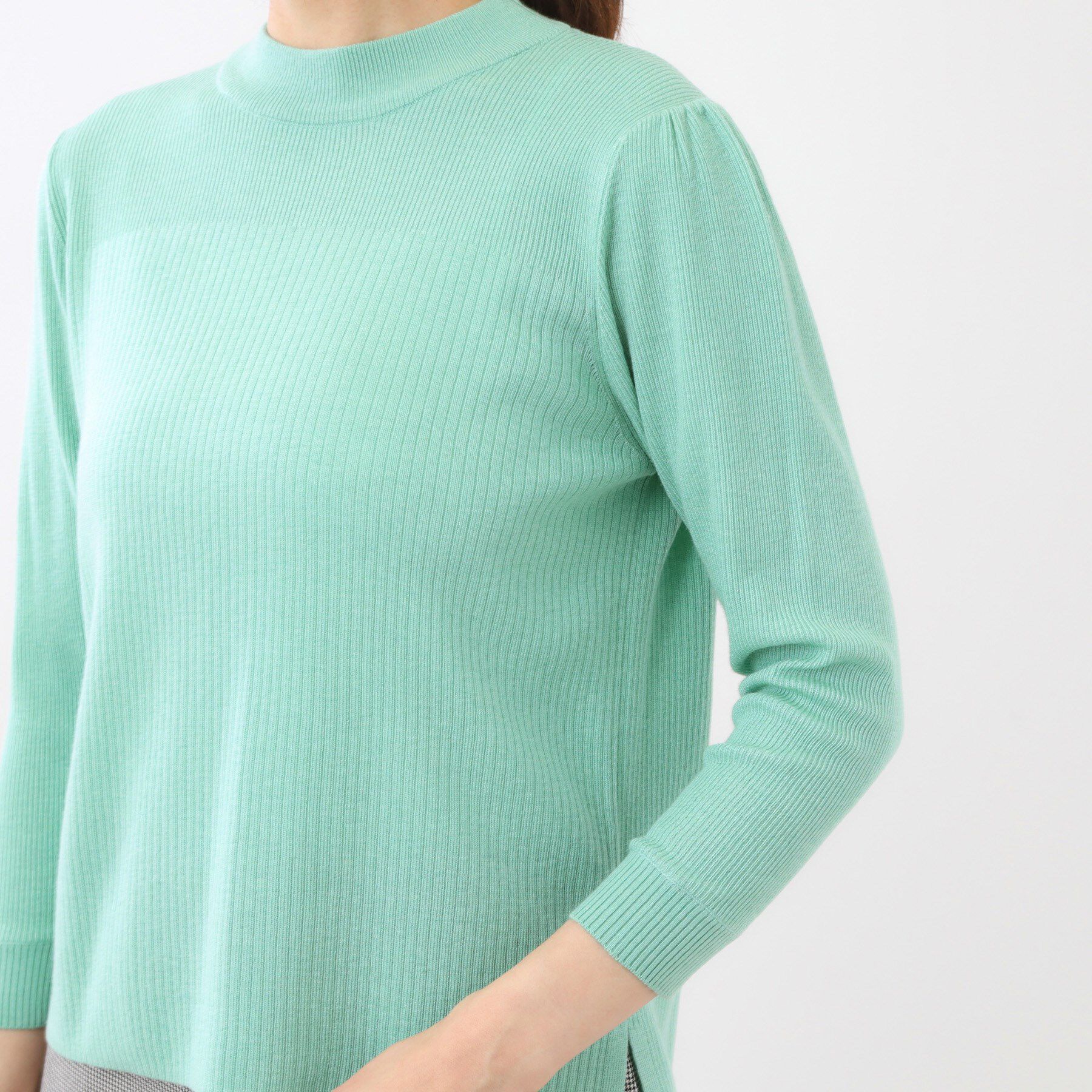 Reflect「【選べる5色／アンサンブル可】プチハイネックリブニット」|ニット・セーター|