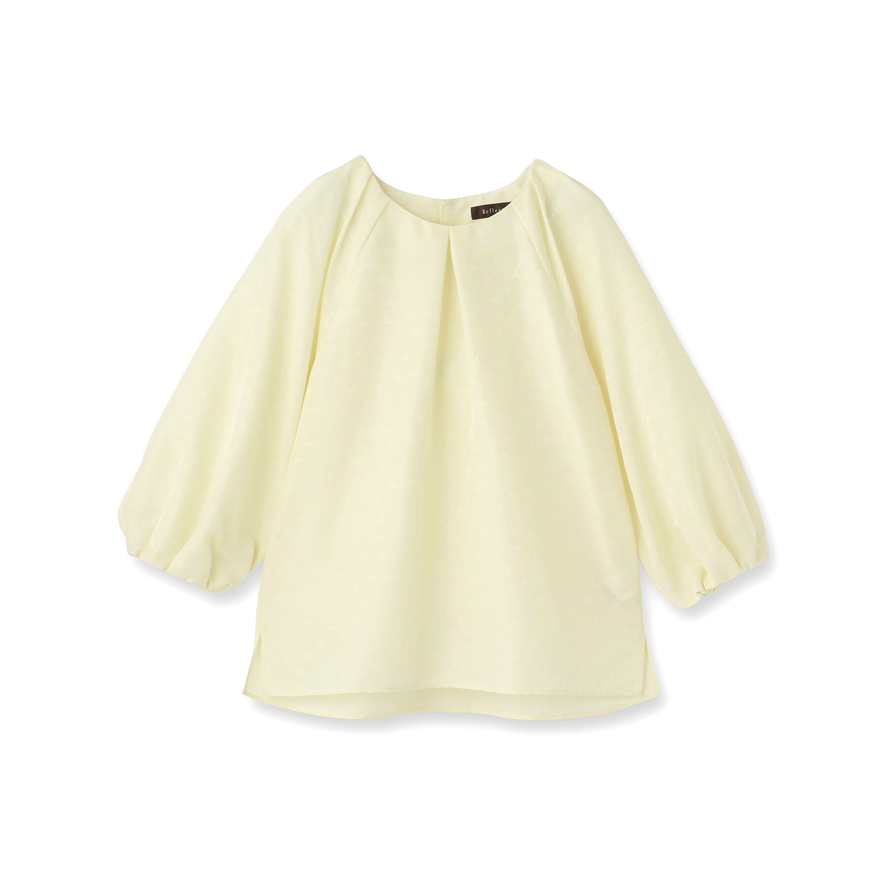 Reflect「ボリュームスリーブサテンジャカードブラウス」|シャツ・ブラウス|
