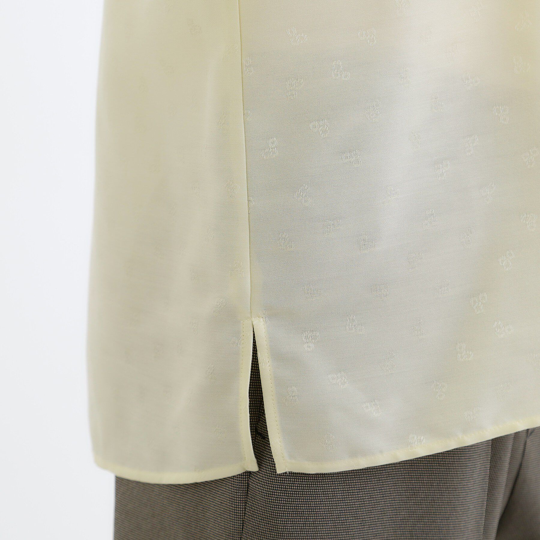 Reflect「ボリュームスリーブサテンジャカードブラウス」|シャツ・ブラウス|