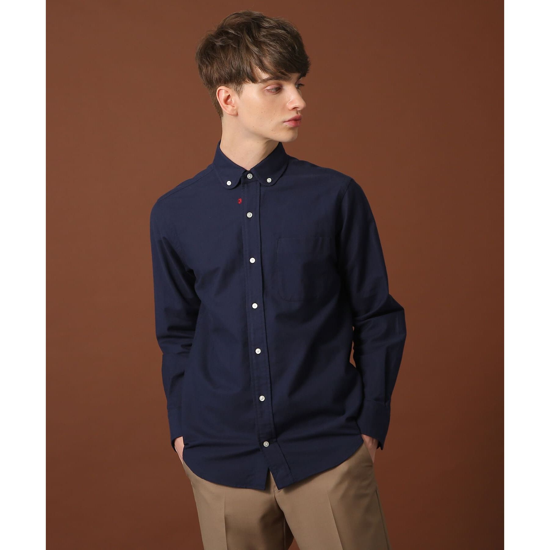 DRESSTERIOR「オックスフォード ラウンドカラーシャツ」|シャツ・ブラウス|