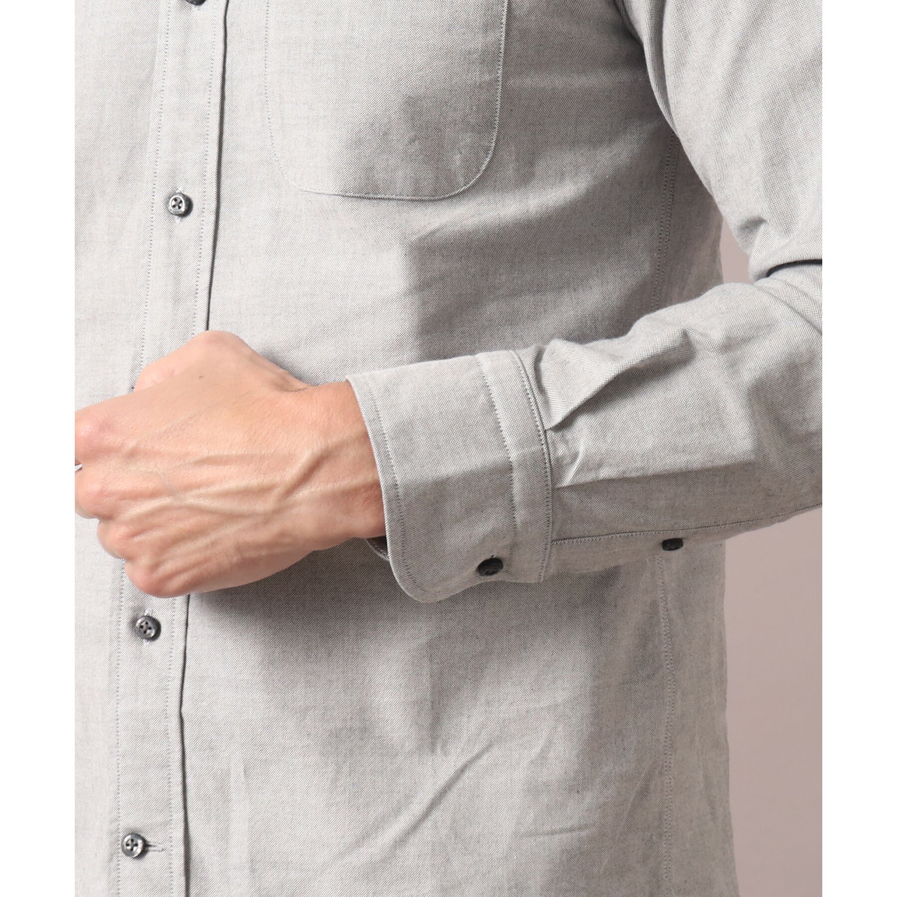 DRESSTERIOR「オックスフォード ラウンドカラーシャツ」|シャツ・ブラウス|