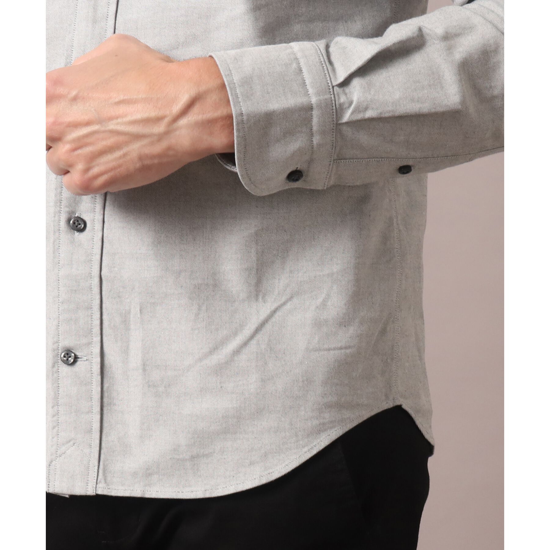 DRESSTERIOR「オックスフォード ラウンドカラーシャツ」|シャツ・ブラウス|