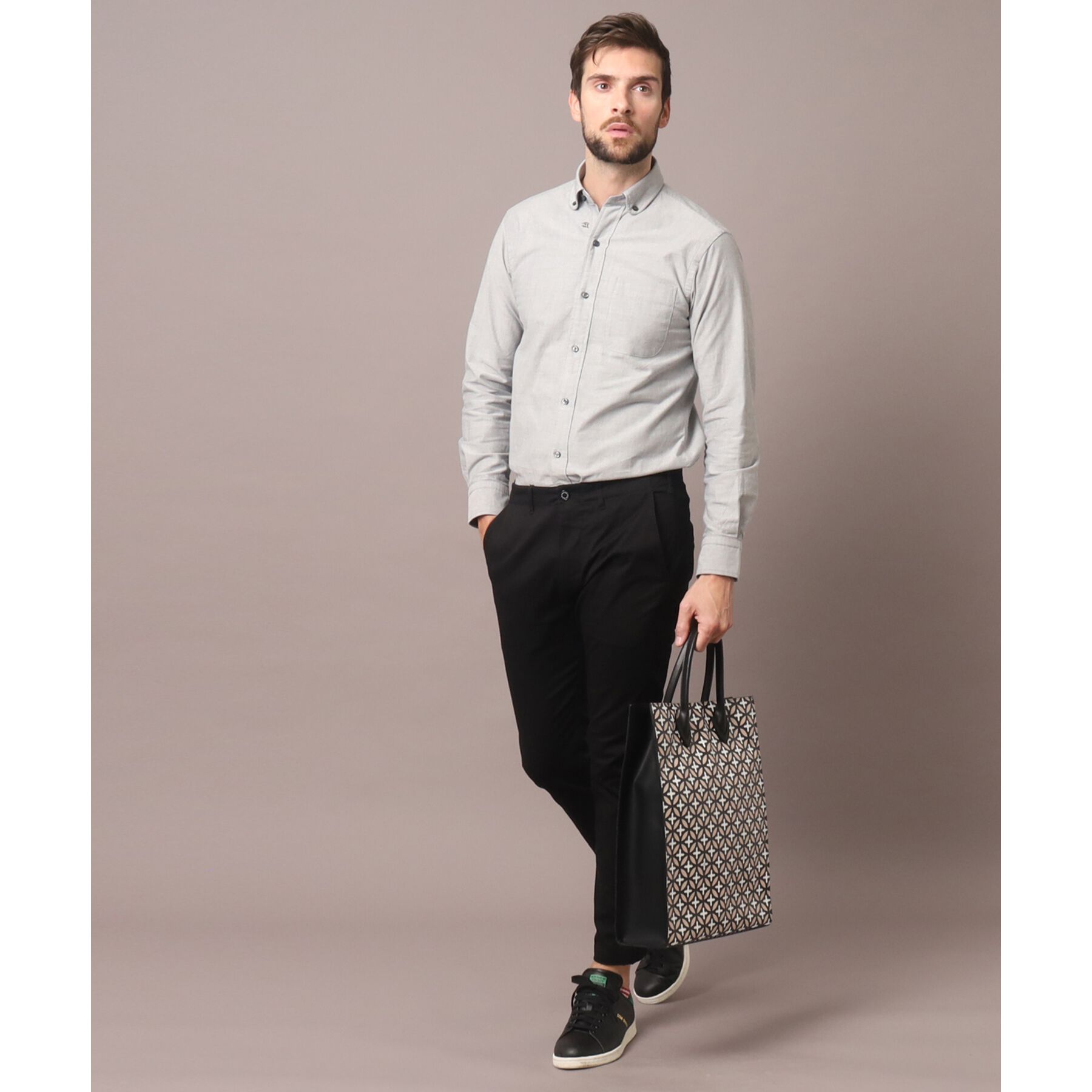 DRESSTERIOR「オックスフォード ラウンドカラーシャツ」|シャツ・ブラウス|