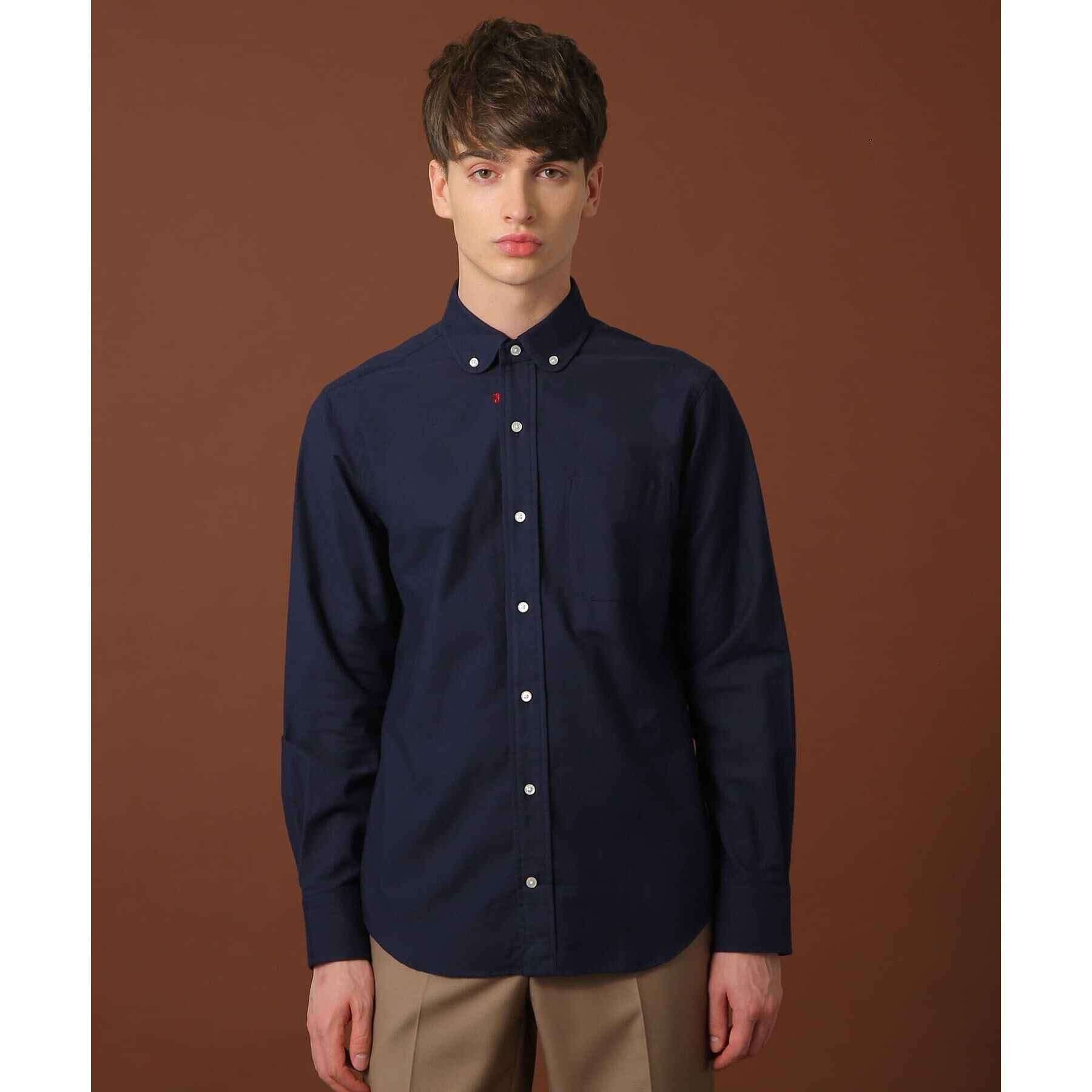 DRESSTERIOR「オックスフォード ラウンドカラーシャツ」|シャツ・ブラウス|