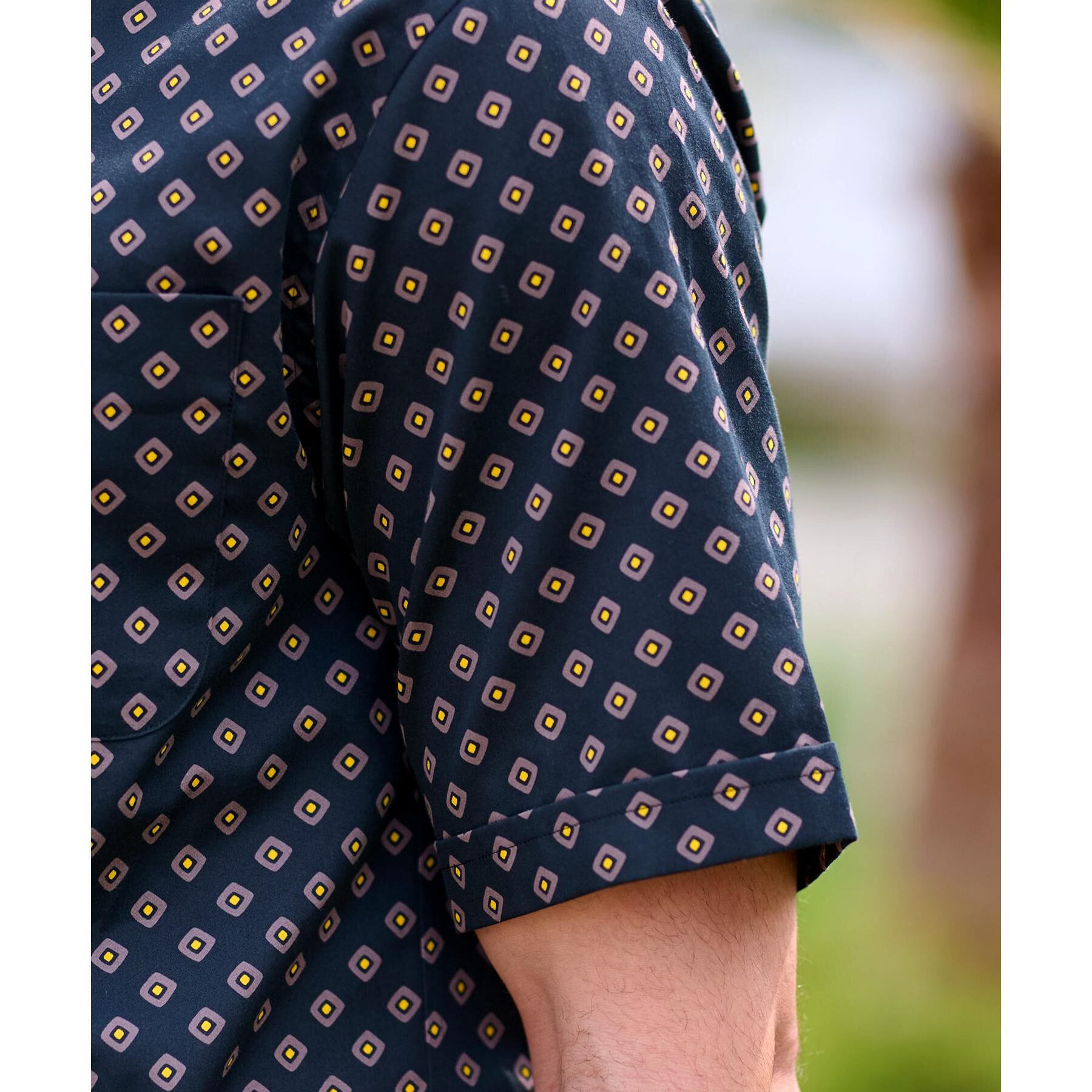 DRESSTERIOR「ポートベロープリント ショートスリーブシャツ」|シャツ・ブラウス|