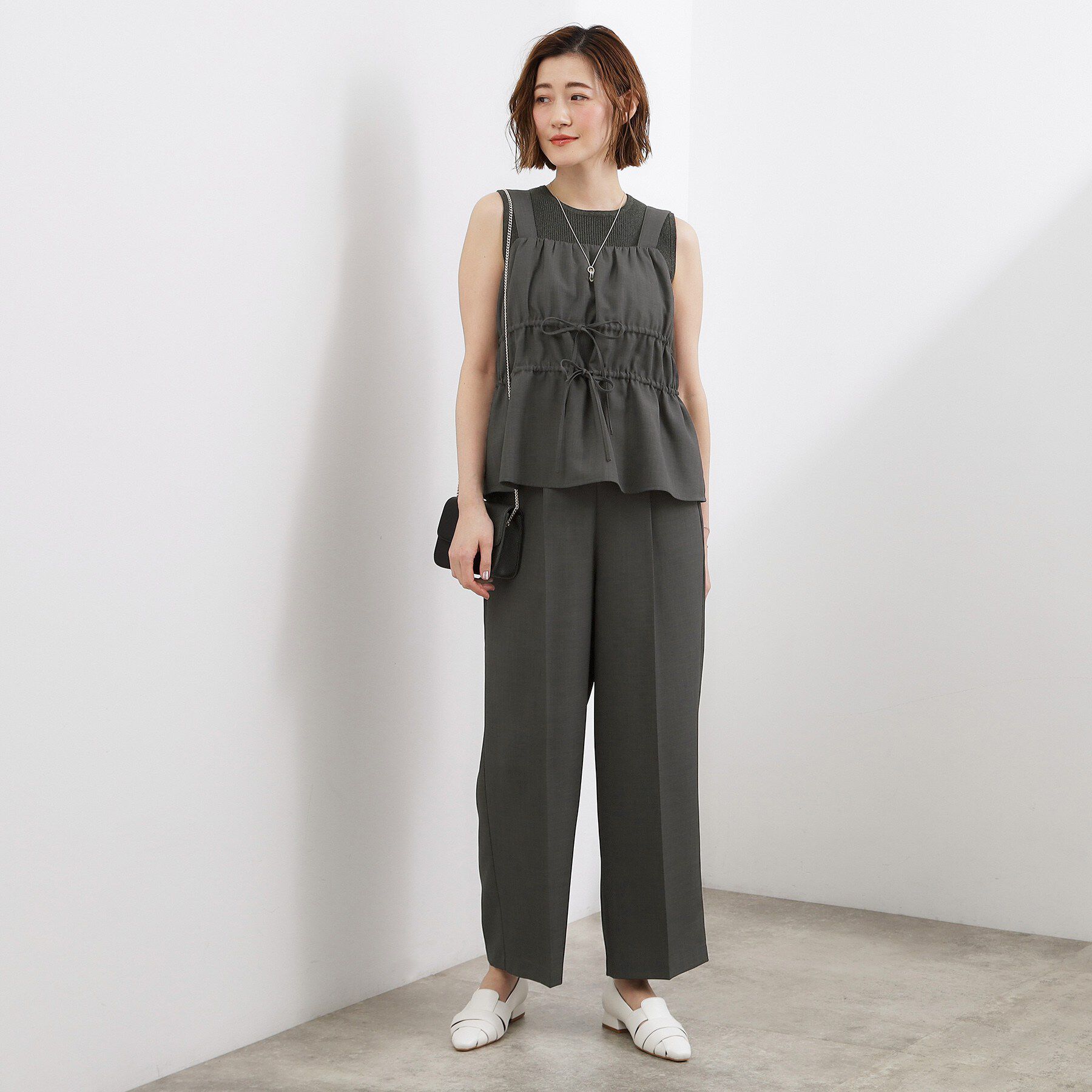 grove「シャーリングビスチェSET UP」|スーツ|