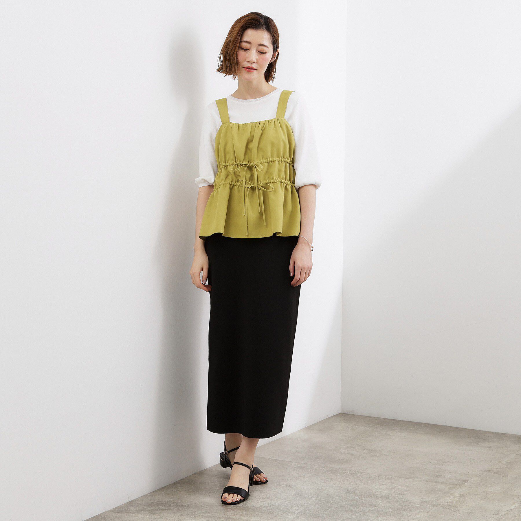 grove「シャーリングビスチェSET UP」|スーツ|