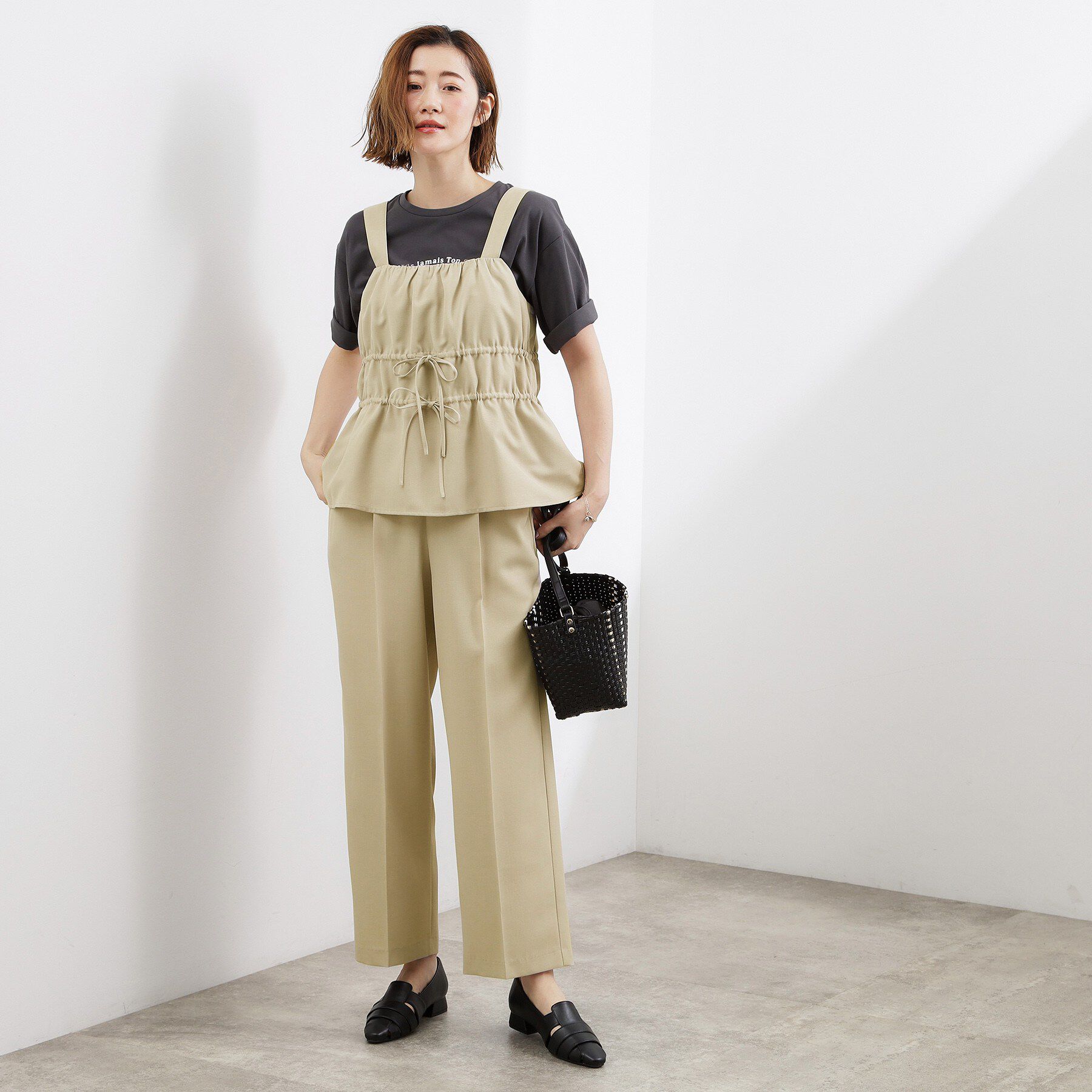 grove「シャーリングビスチェSET UP」|スーツ|