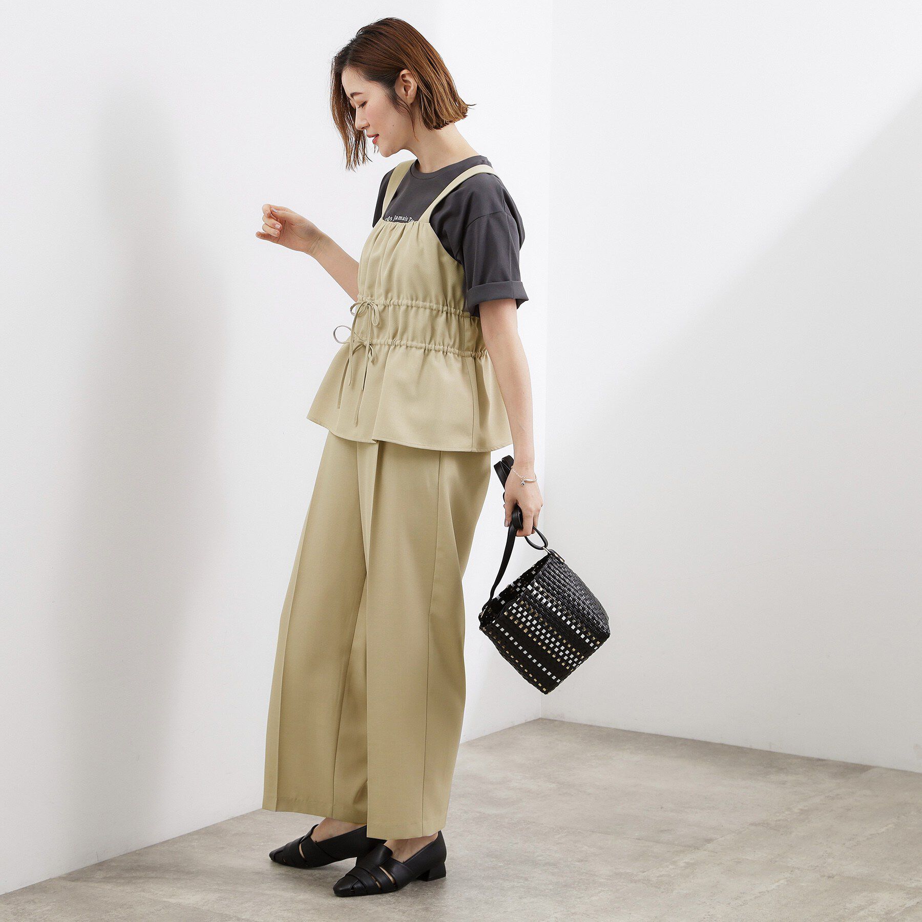 grove「シャーリングビスチェSET UP」|スーツ|