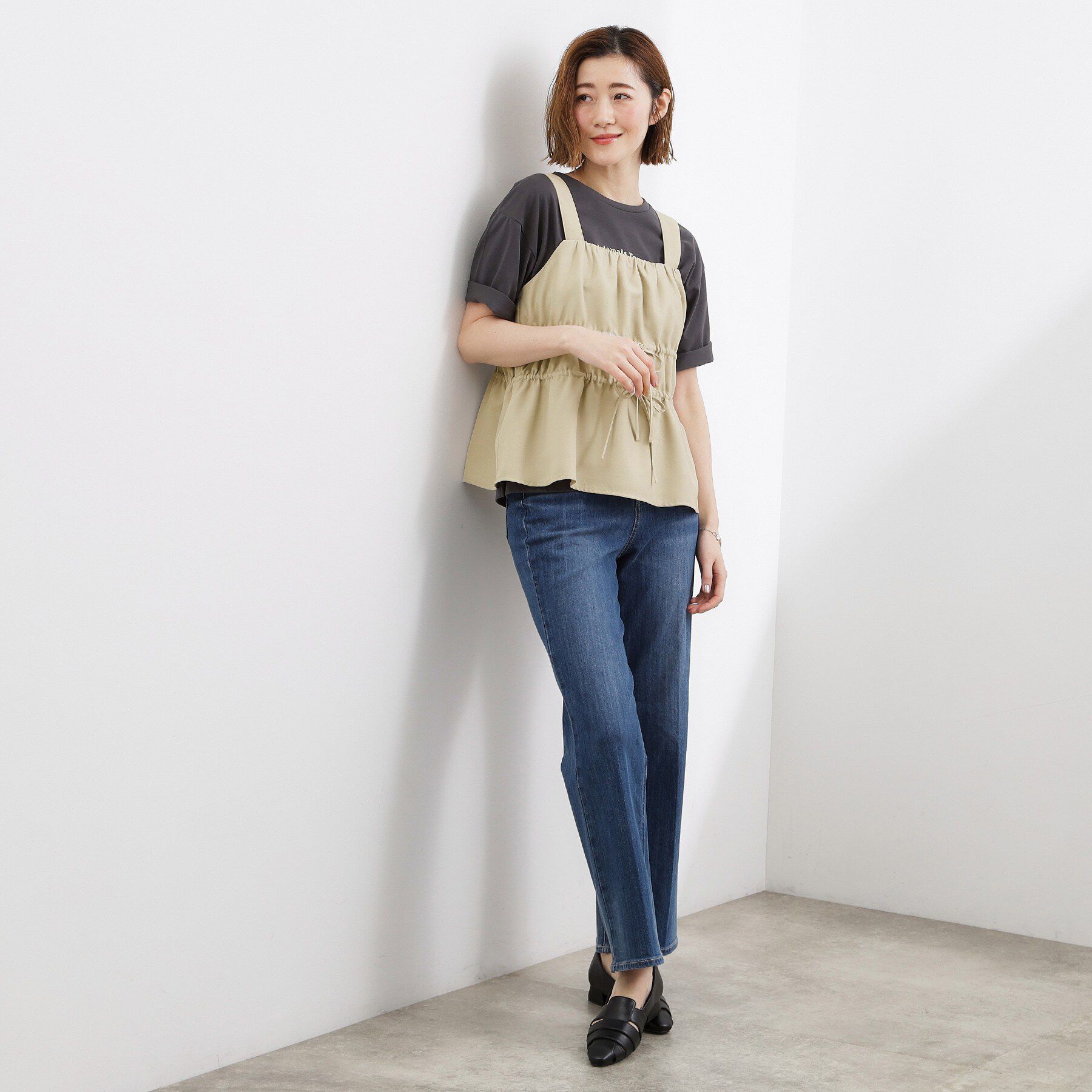 grove「シャーリングビスチェSET UP」|スーツ|