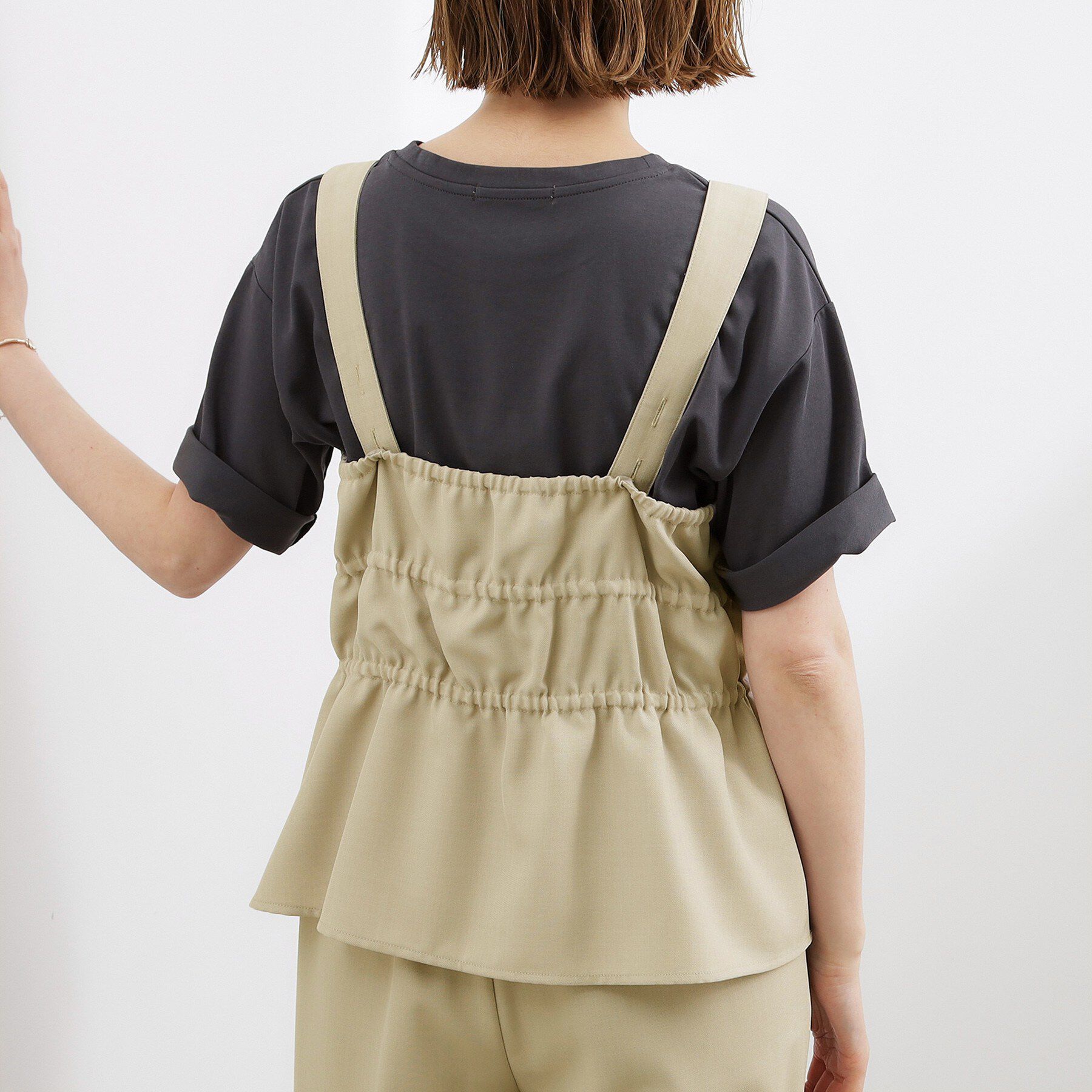 grove「シャーリングビスチェSET UP」|スーツ|