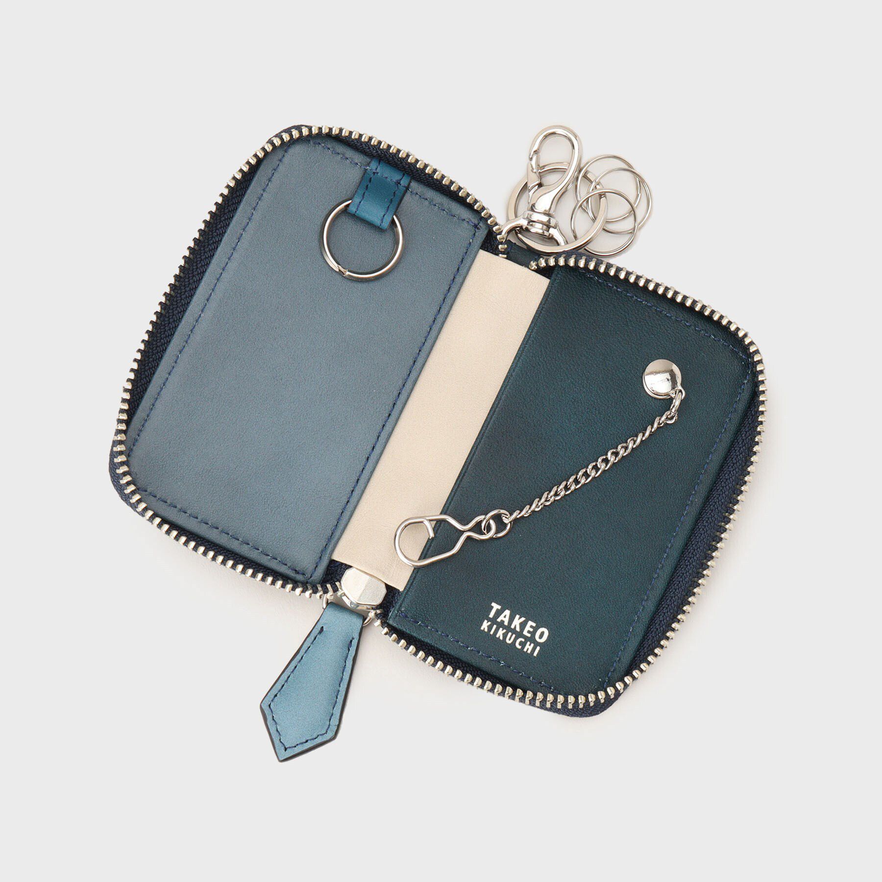 TAKEO KIKUCHI「アンティーク調レザー キーケース」|キーケース|