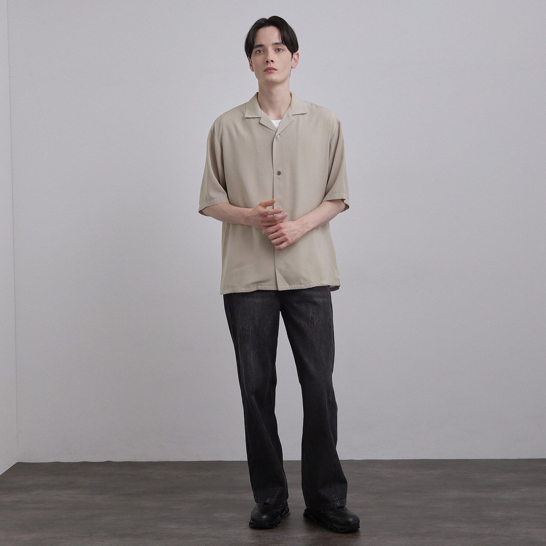 tk.TAKEO KIKUCHI「テッククレープ半袖シャツ」|シャツ・ブラウス|