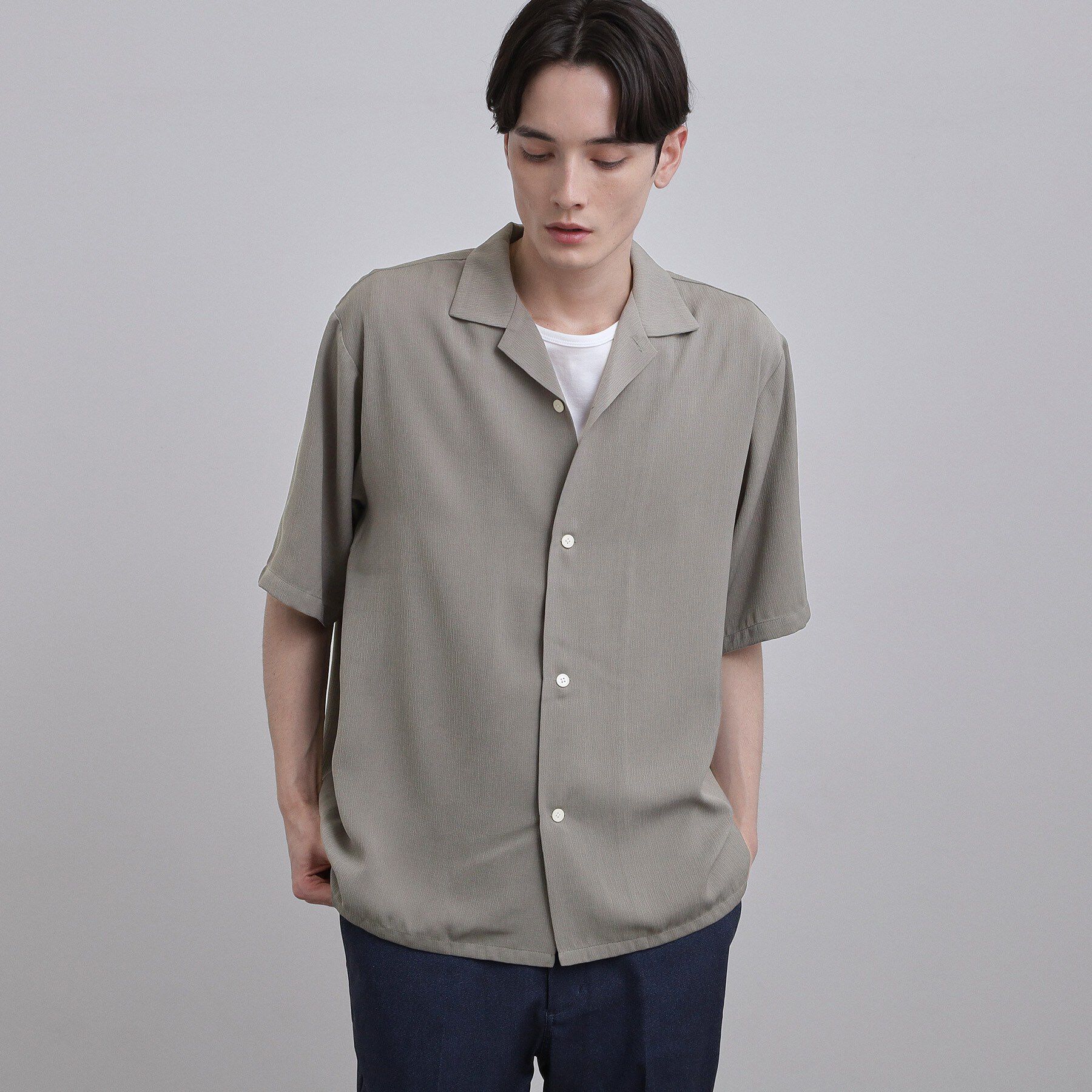 tk.TAKEO KIKUCHI「テッククレープ半袖シャツ」|シャツ・ブラウス|