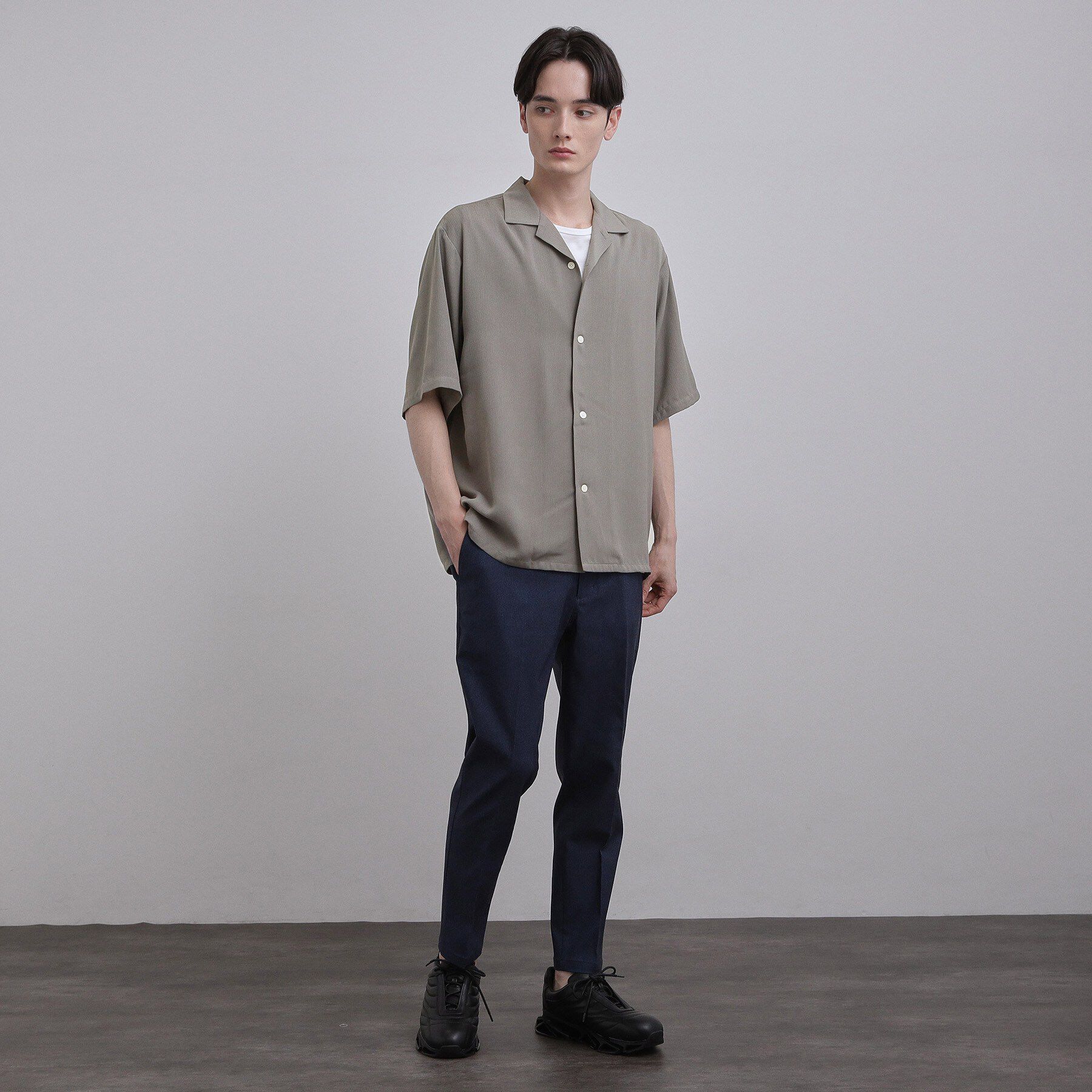 tk.TAKEO KIKUCHI「テッククレープ半袖シャツ」|シャツ・ブラウス|