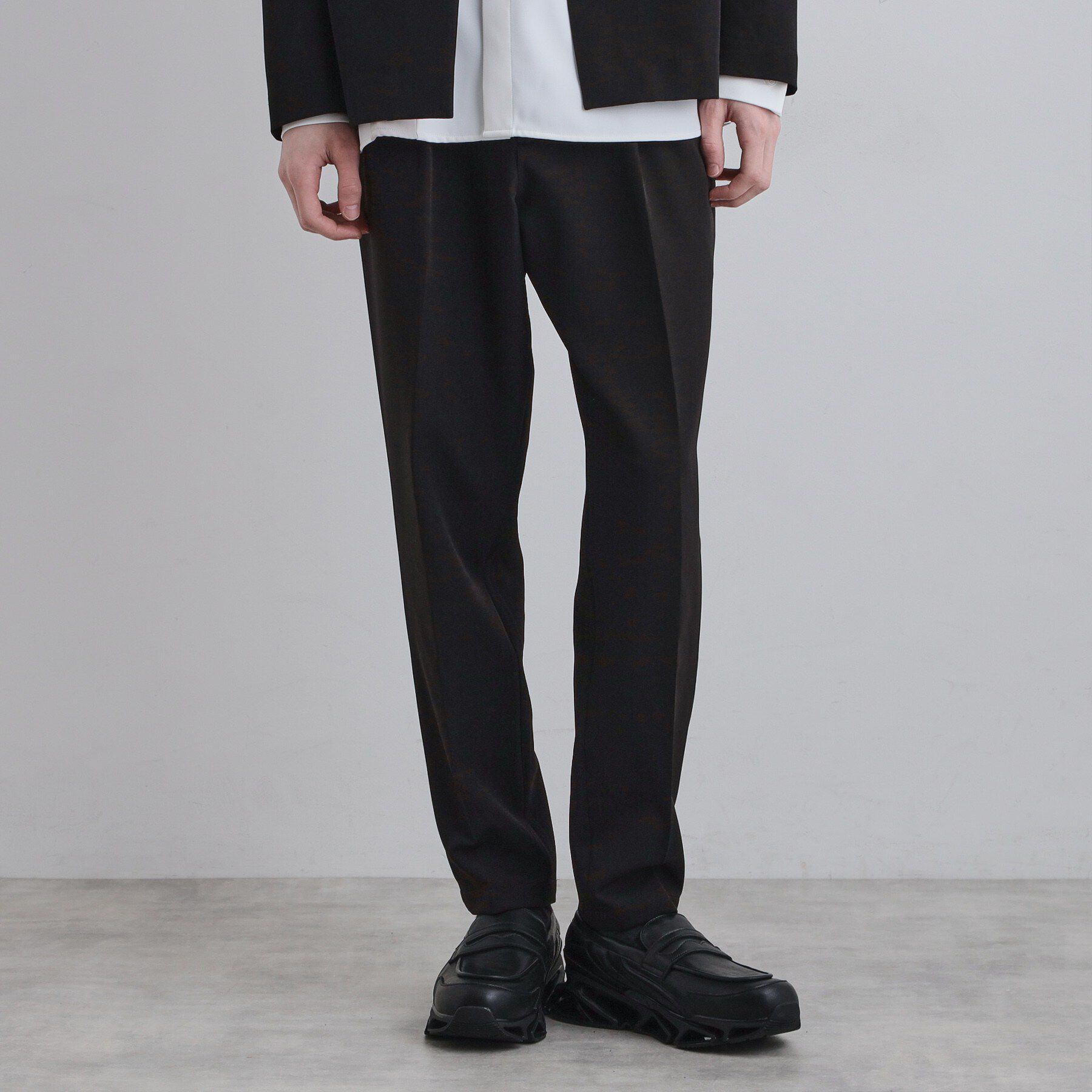 tk.TAKEO KIKUCHI「【セットアップ対応】360度ストレッチ ワイドテーパードパンツ」|その他|