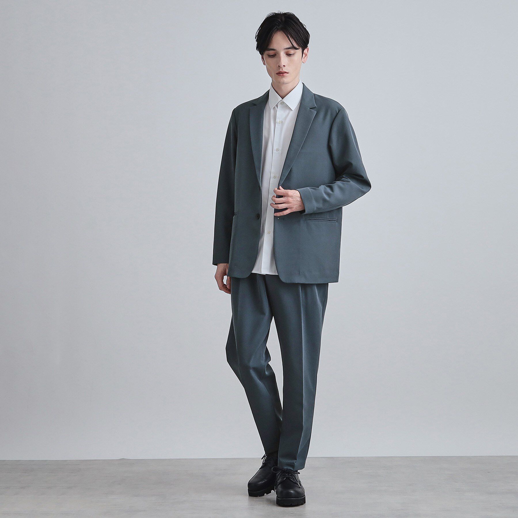 tk.TAKEO KIKUCHI「【セットアップ対応】360度ストレッチ ワイドテーパードパンツ」|その他|