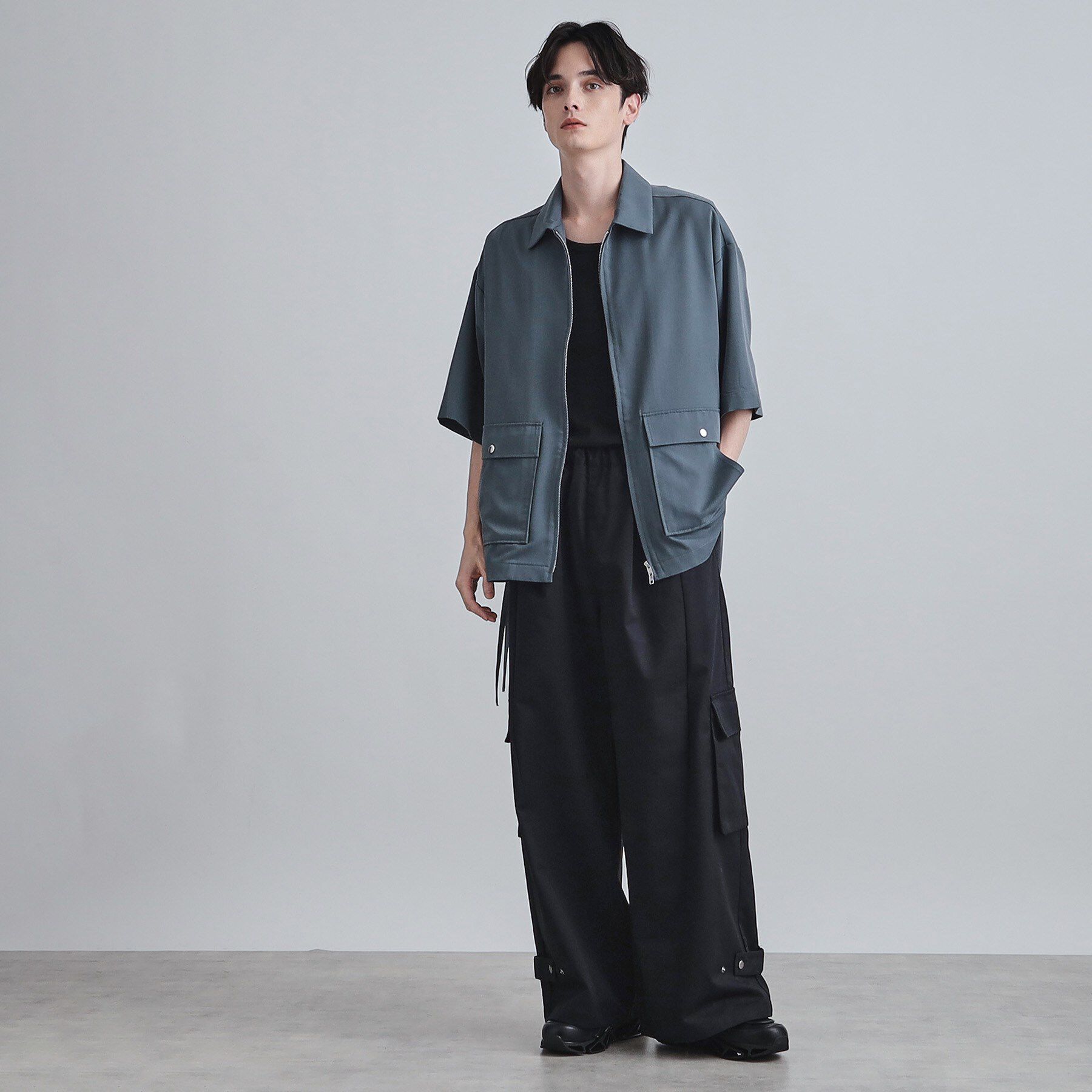 tk.TAKEO KIKUCHI「フロントジップシャツアウター」|シャツ・ブラウス|