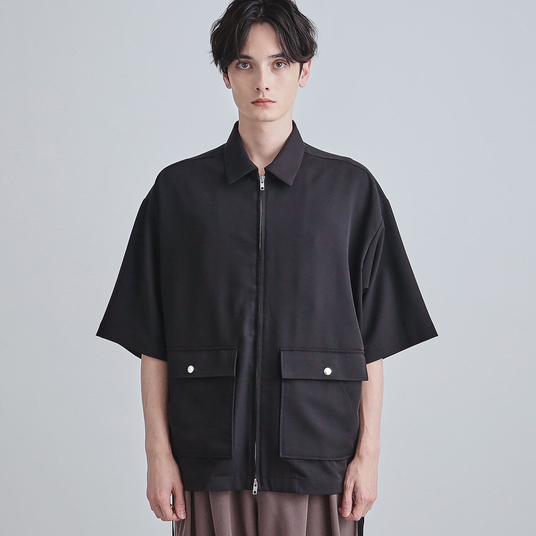 tk.TAKEO KIKUCHI「フロントジップシャツアウター」|シャツ・ブラウス|