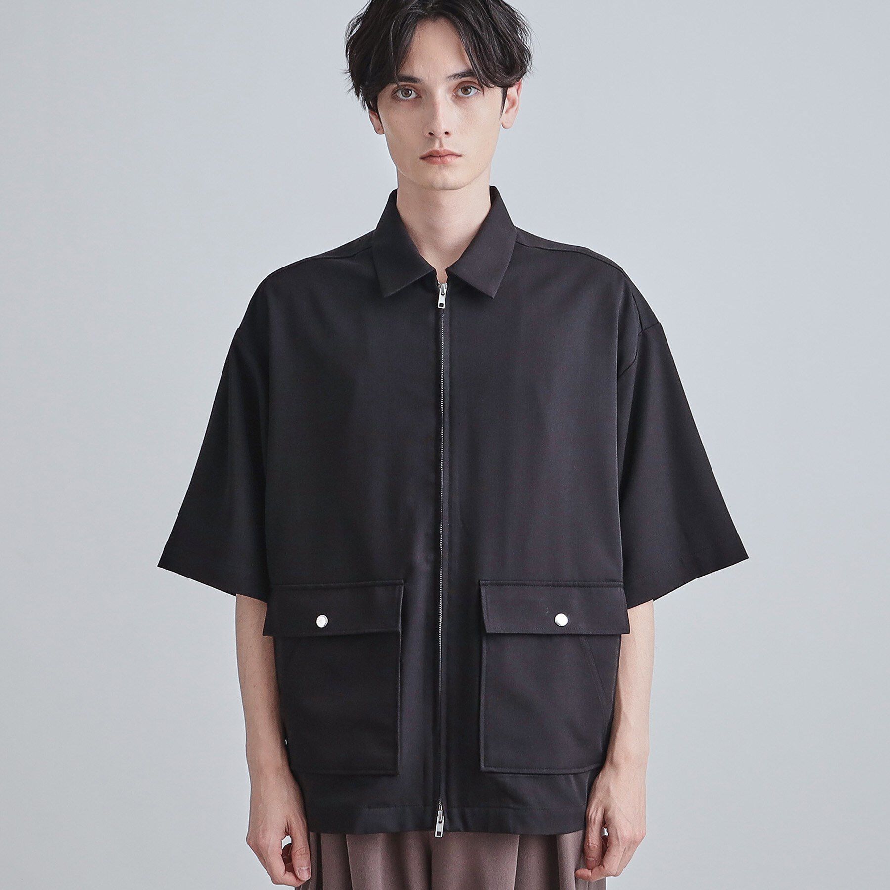 tk.TAKEO KIKUCHI「フロントジップシャツアウター」|シャツ・ブラウス|