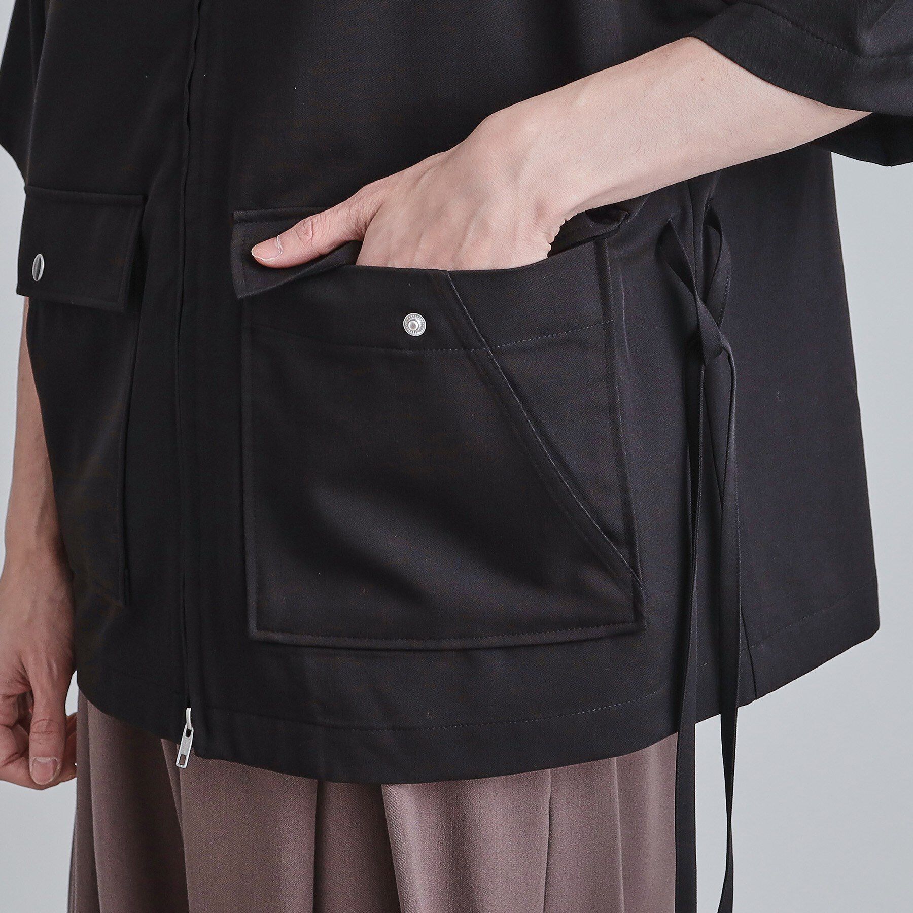 tk.TAKEO KIKUCHI「フロントジップシャツアウター」|シャツ・ブラウス|