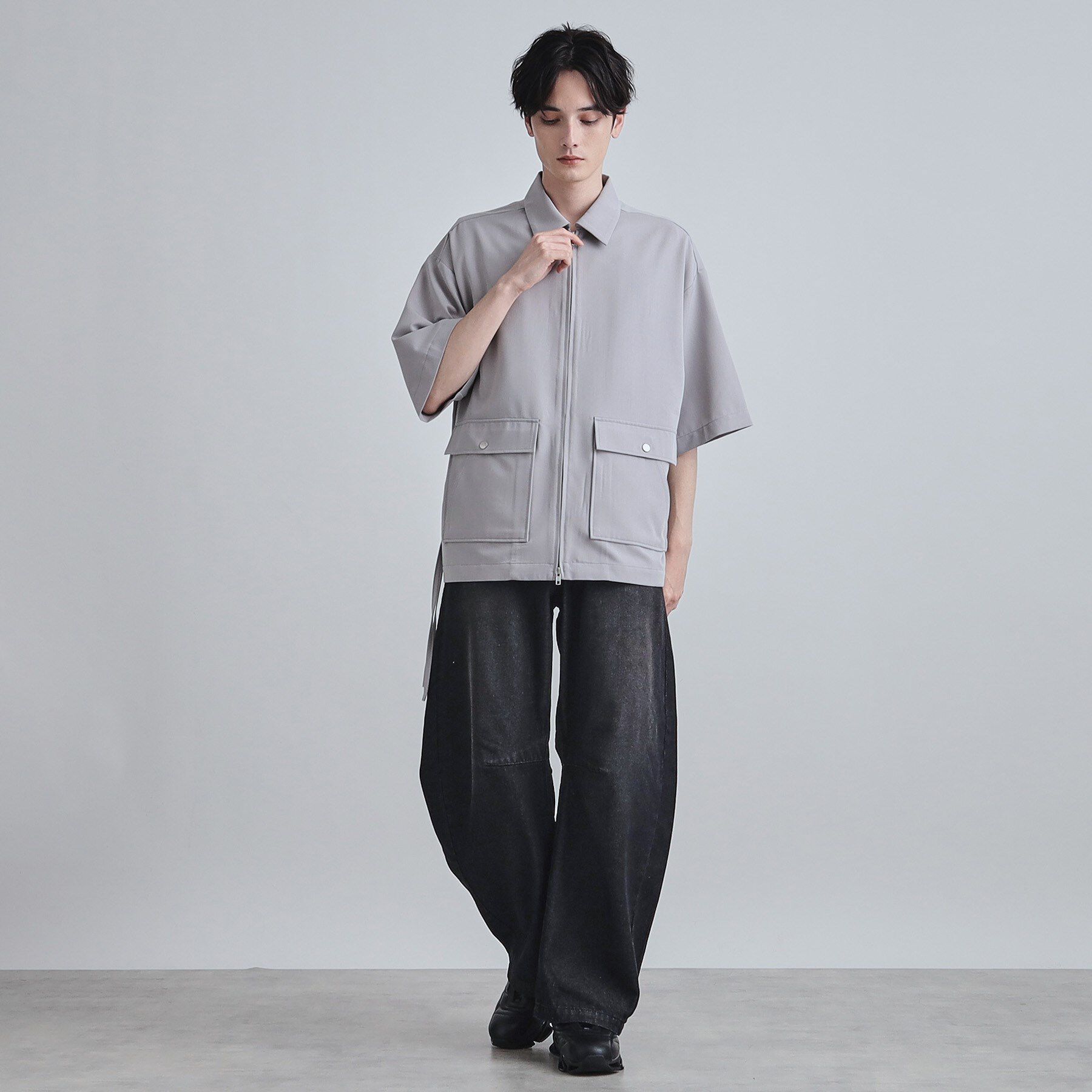 tk.TAKEO KIKUCHI「フロントジップシャツアウター」|シャツ・ブラウス|