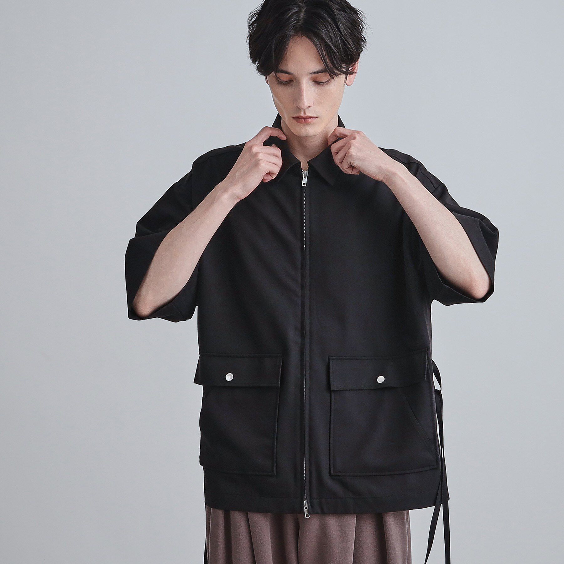 tk.TAKEO KIKUCHI「フロントジップシャツアウター」|シャツ・ブラウス|