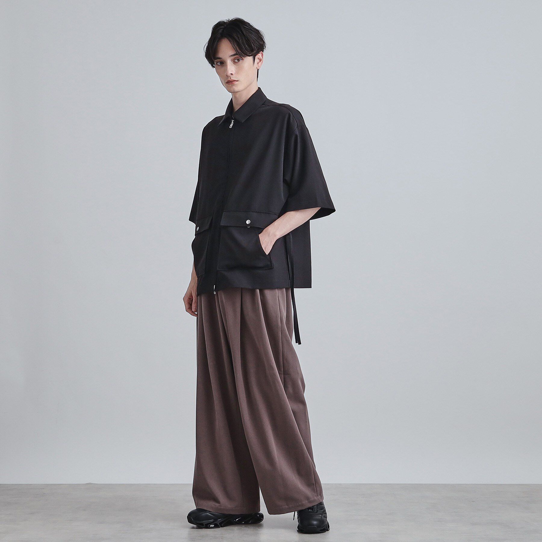 tk.TAKEO KIKUCHI「フロントジップシャツアウター」|シャツ・ブラウス|