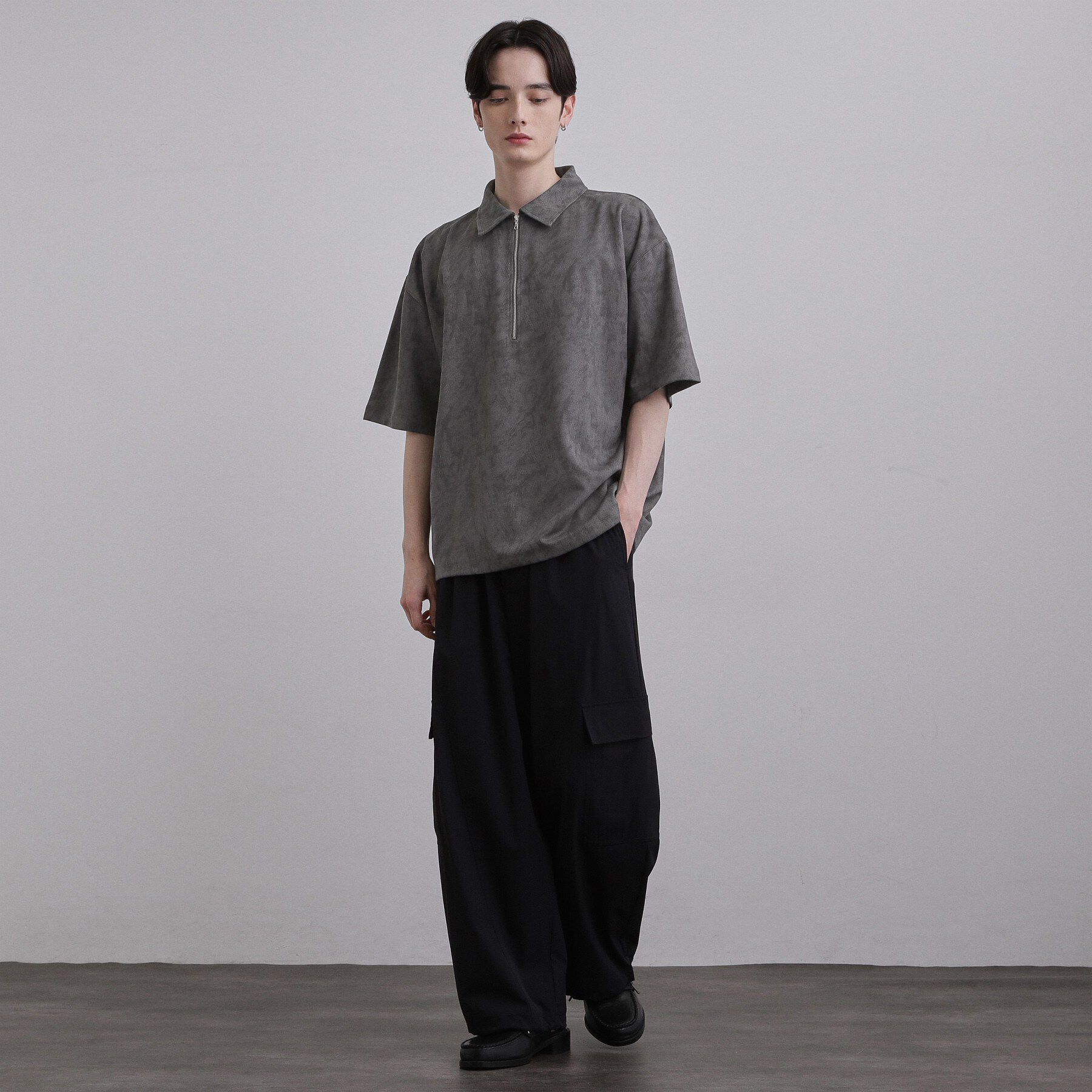 tk.TAKEO KIKUCHI「ヴィンテージハーフジップ」|ポロシャツ|