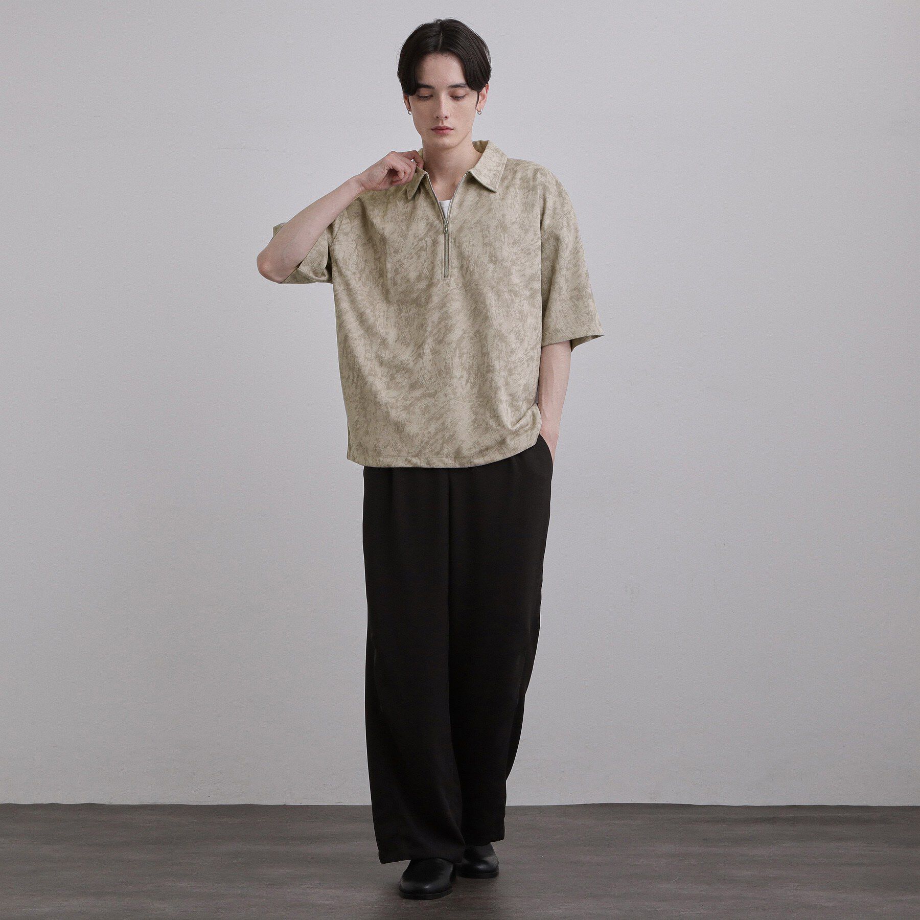 tk.TAKEO KIKUCHI「ヴィンテージハーフジップ」|ポロシャツ|