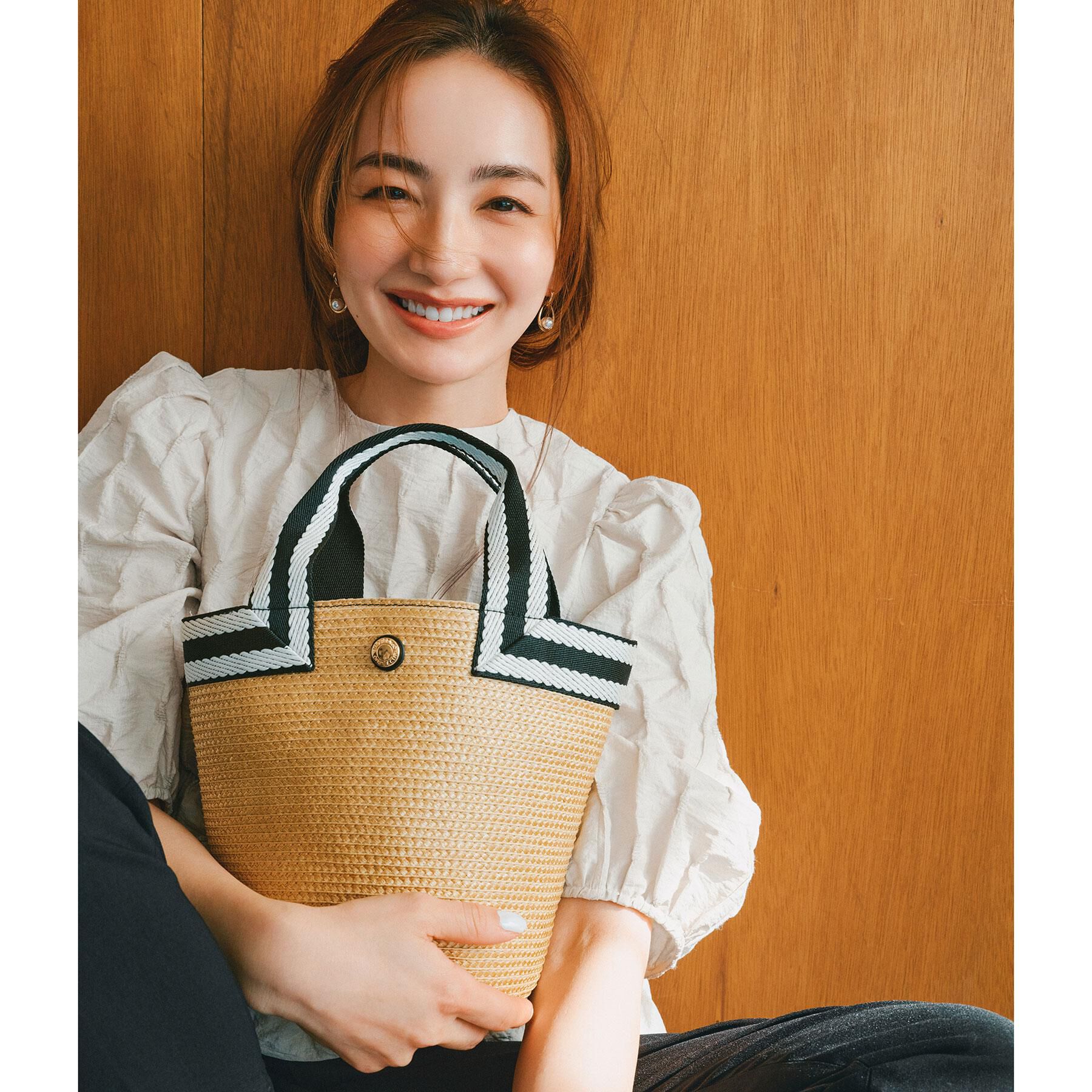 OPAQUE.CLIP「バスケット調デザインテープミニトートバッグ」|トートバッグ|