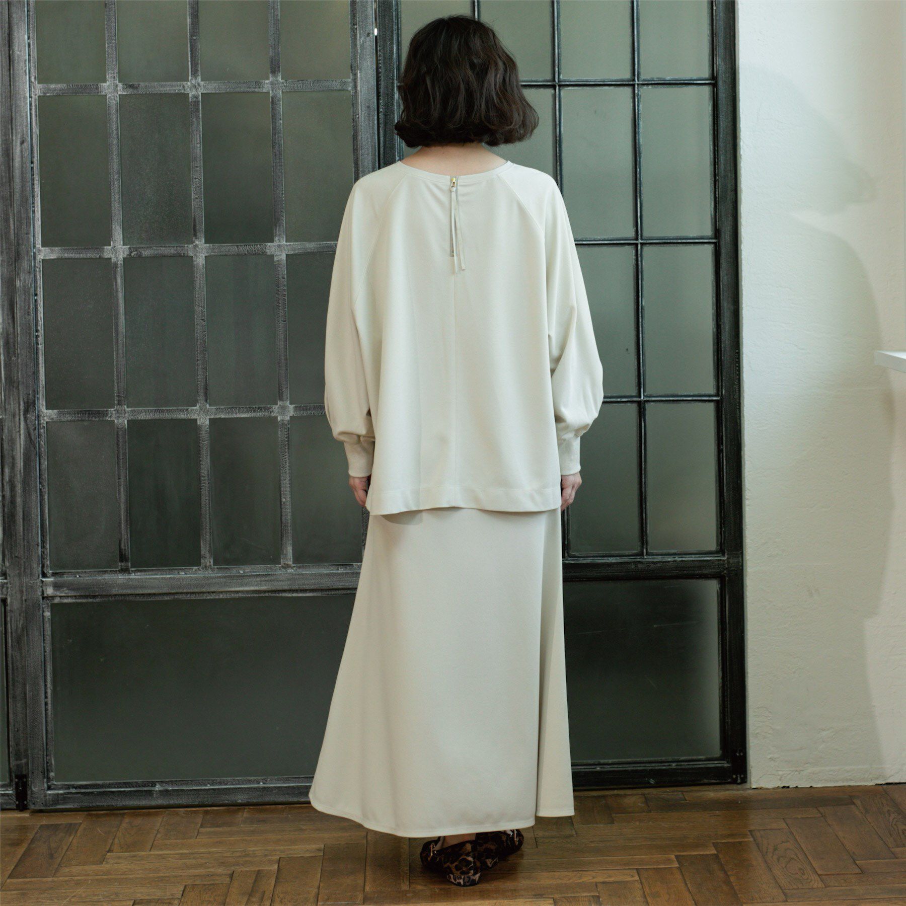 OPAQUE.CLIP「リラクシートップス&times;フレアスカート/セットアップ対応【洗濯機洗い可】」|スーツ|