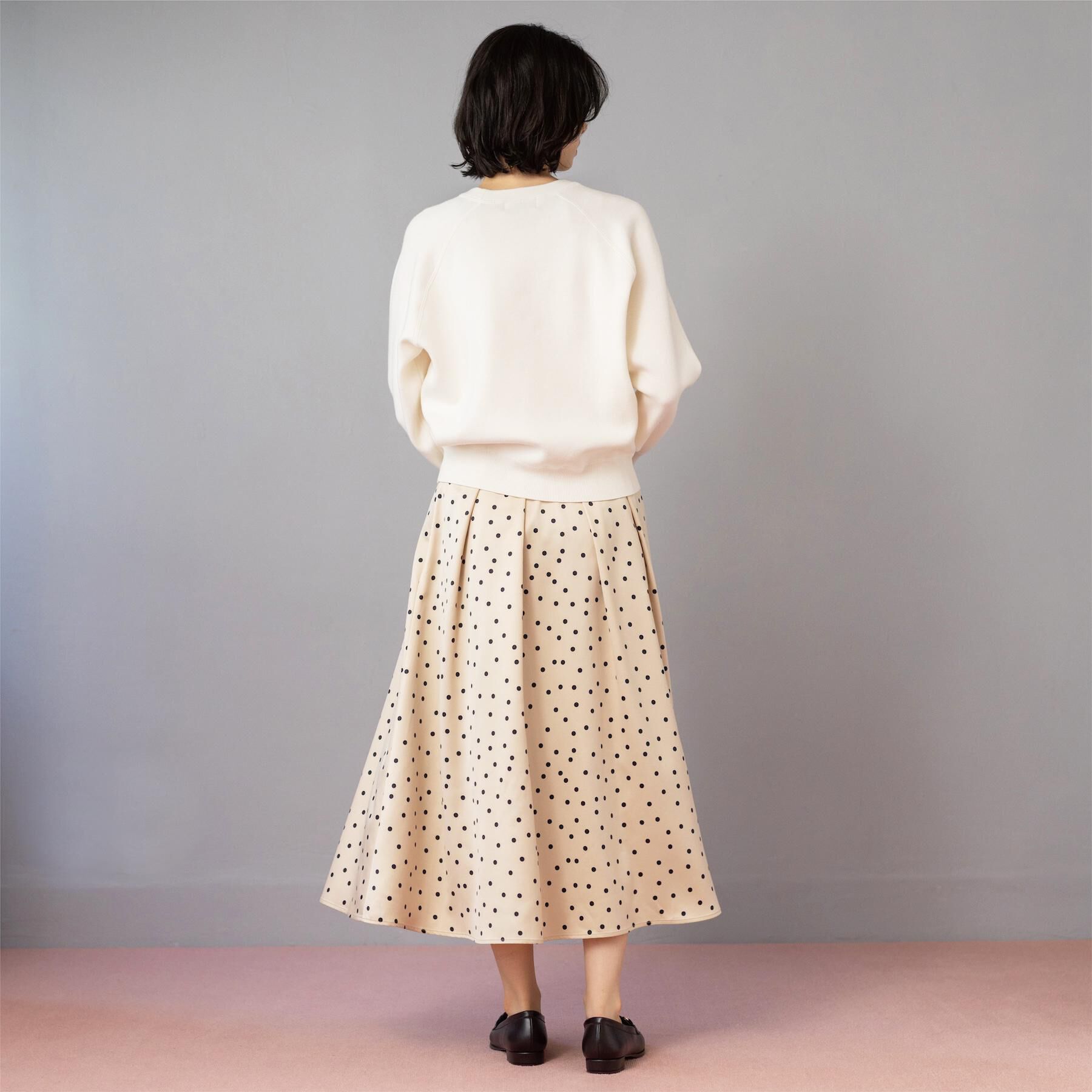 OPAQUE.CLIP「カラードットフレアスカート【洗濯機OK】」|スカート|