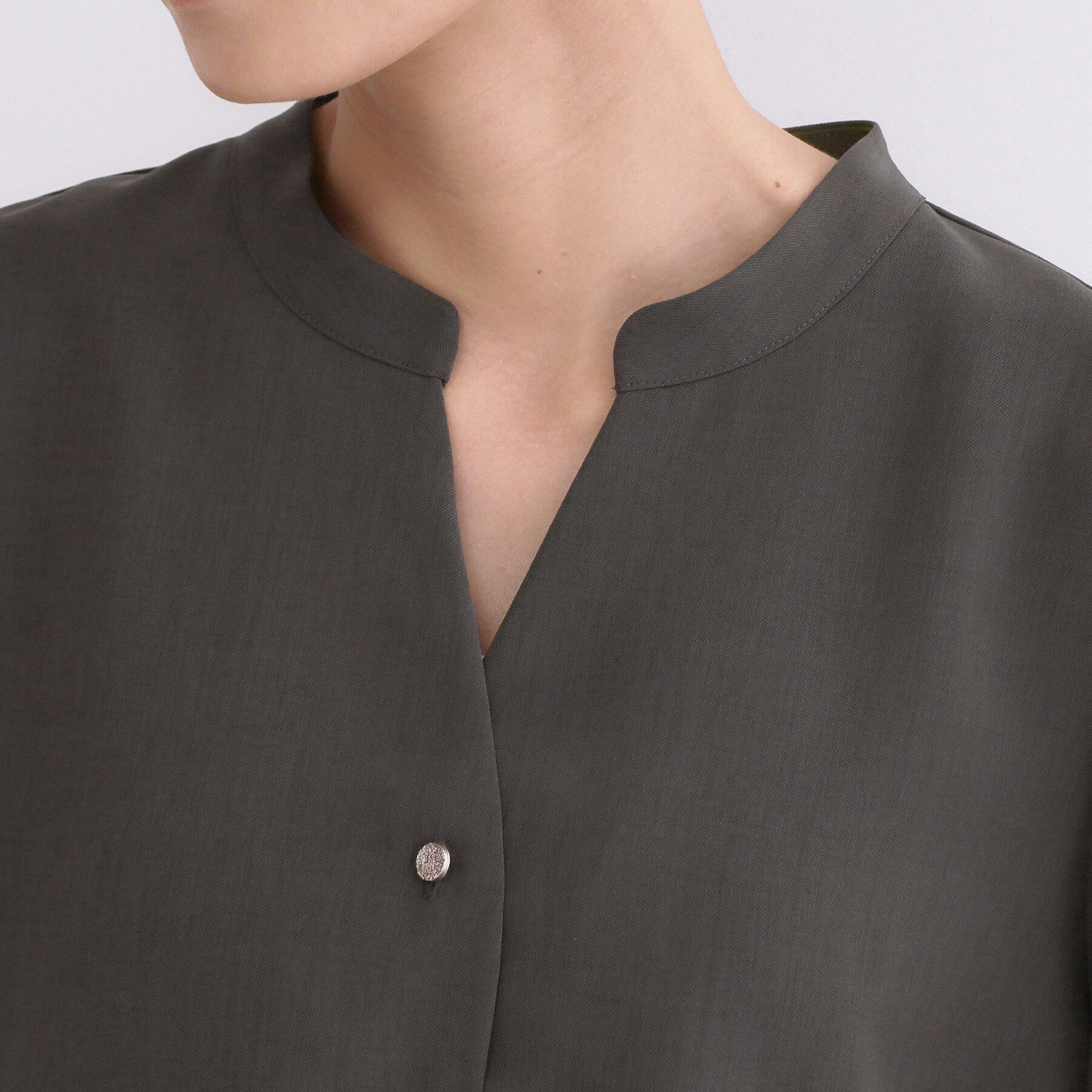 OPAQUE.CLIP「タックスリーブブラウス【洗濯機OK/防シワ加工/ストレッチ】《SS～LL/6col/セットアップ対応」|シャツ・ブラウス|