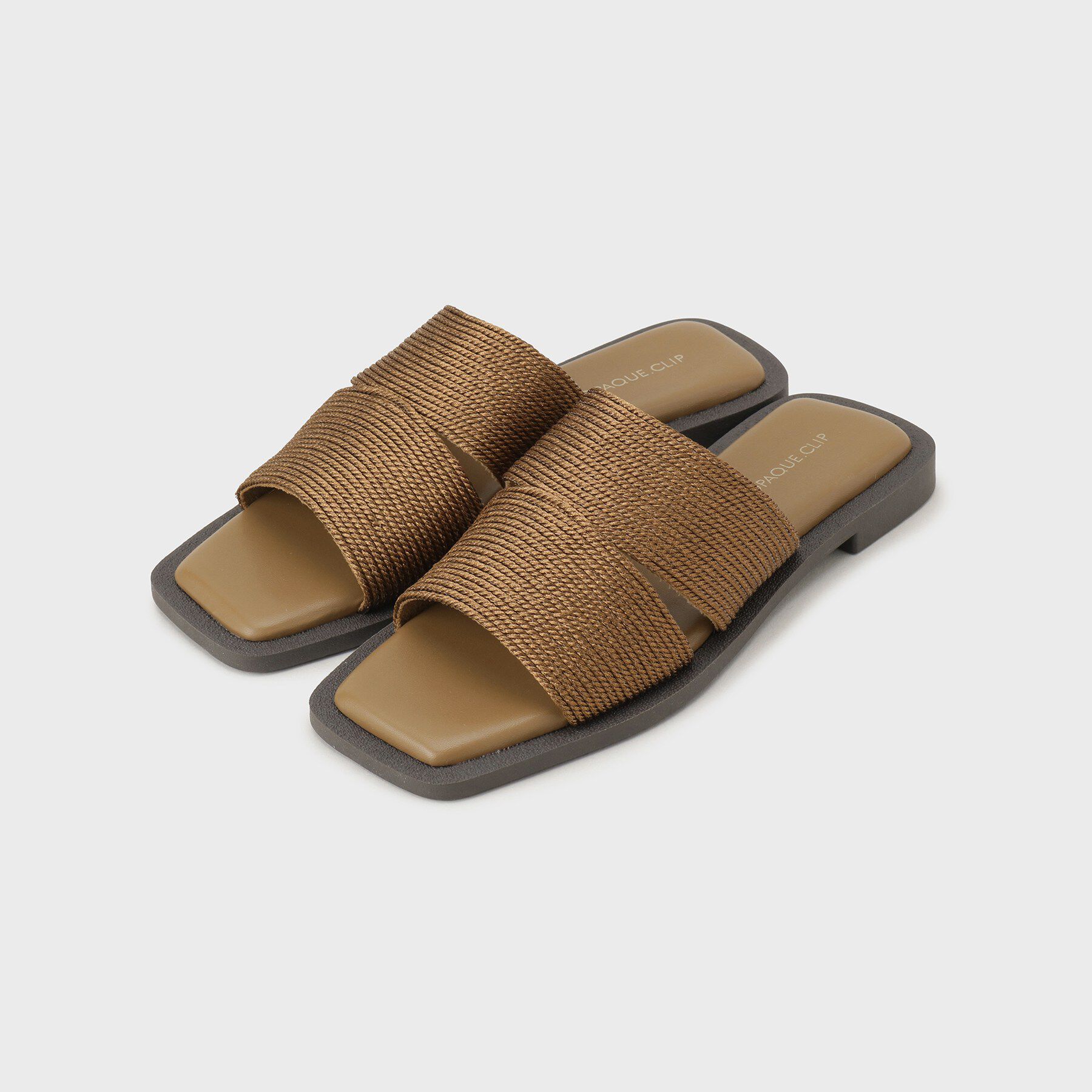 OPAQUE.CLIP「ラメコードラフサンダル」|サンダル|