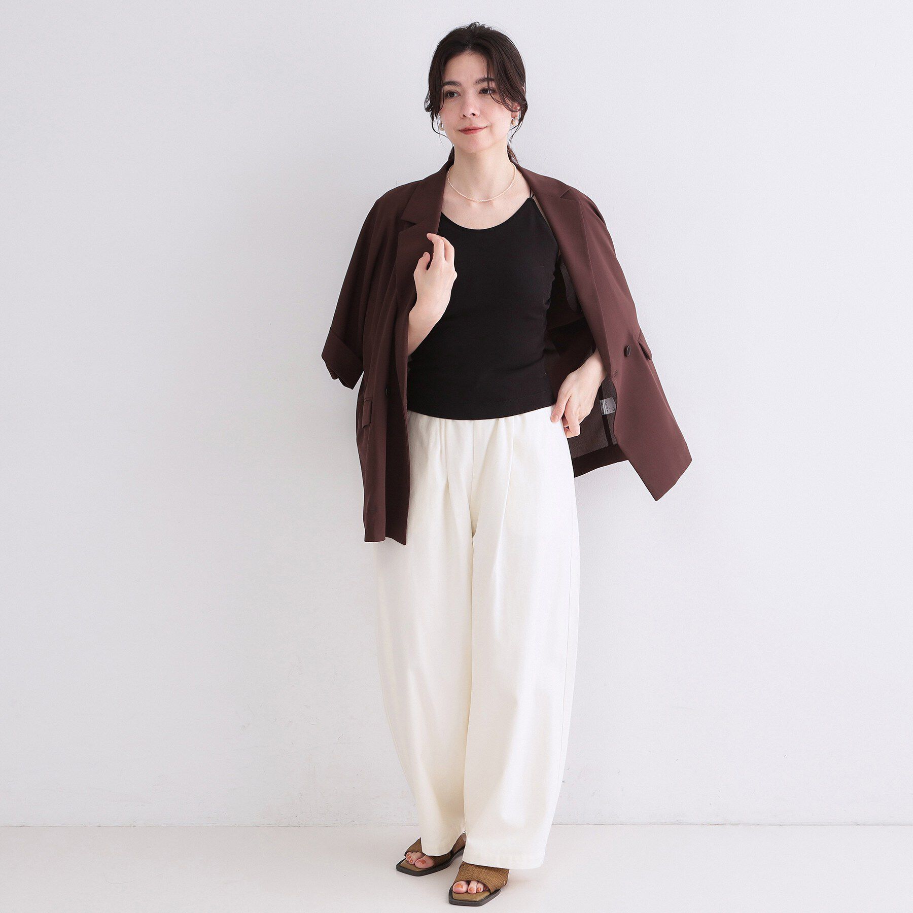 OPAQUE.CLIP「ラメコードラフサンダル」|サンダル|