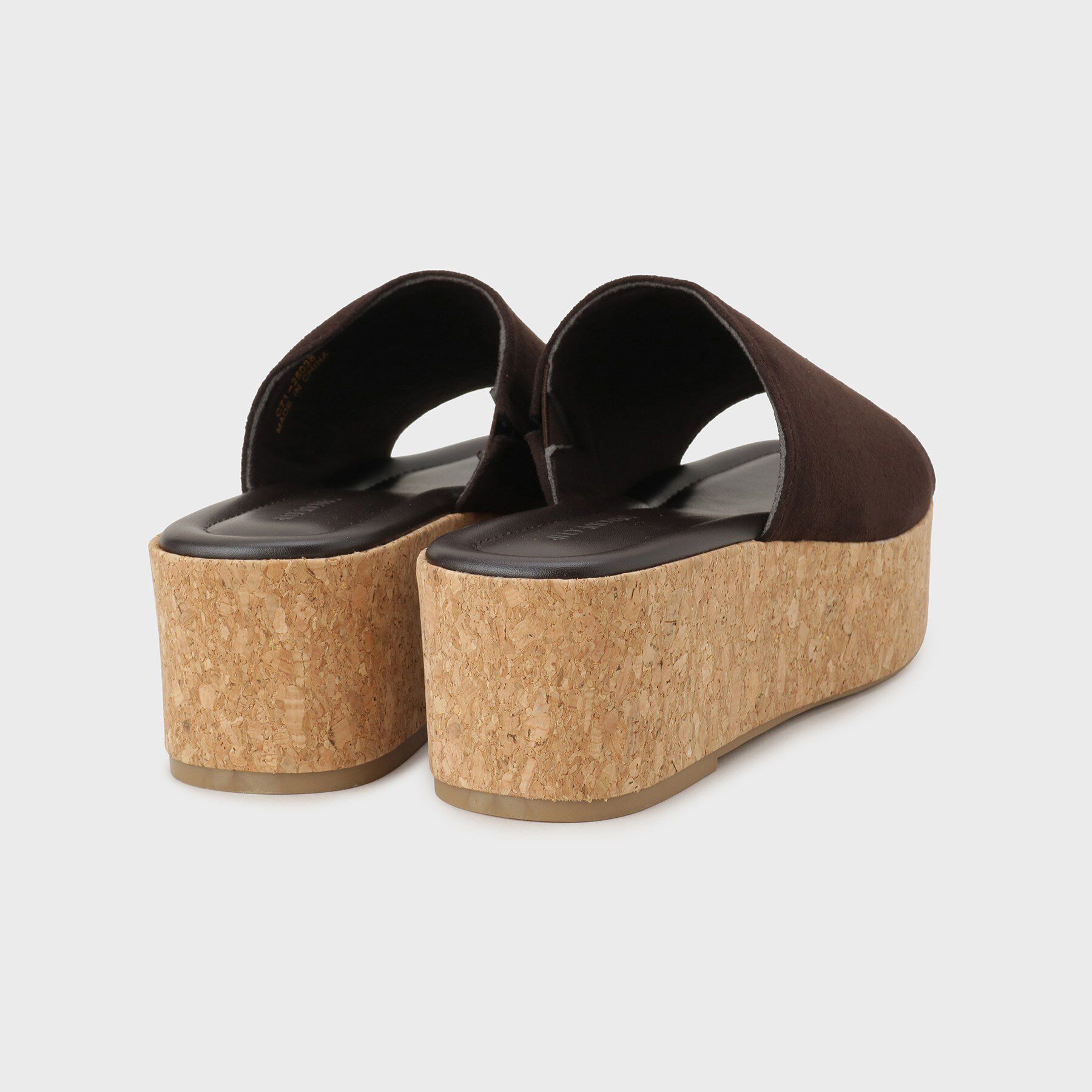 OPAQUE.CLIP「コルク厚底サンダル」|サンダル|
